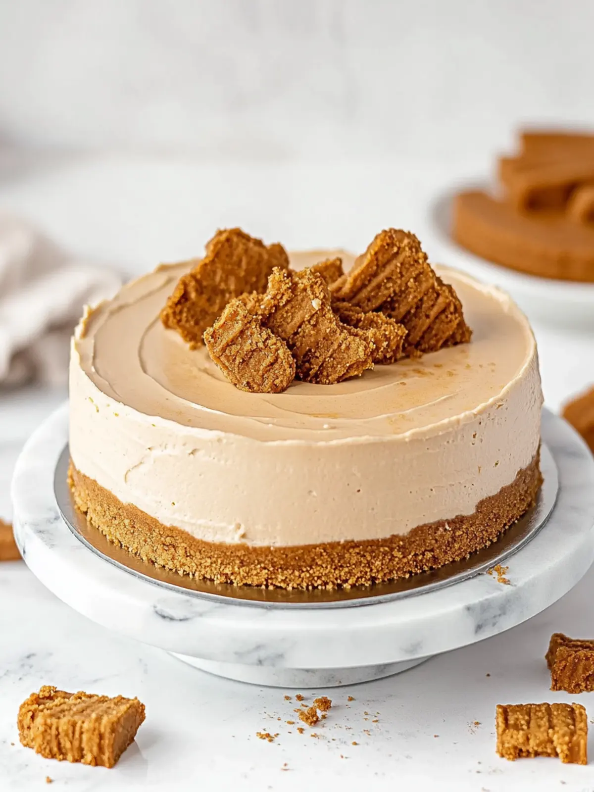 Decadent Biscoff Cheesecake With a Cookie Crust Twist 4 Biscoff Cheesecake