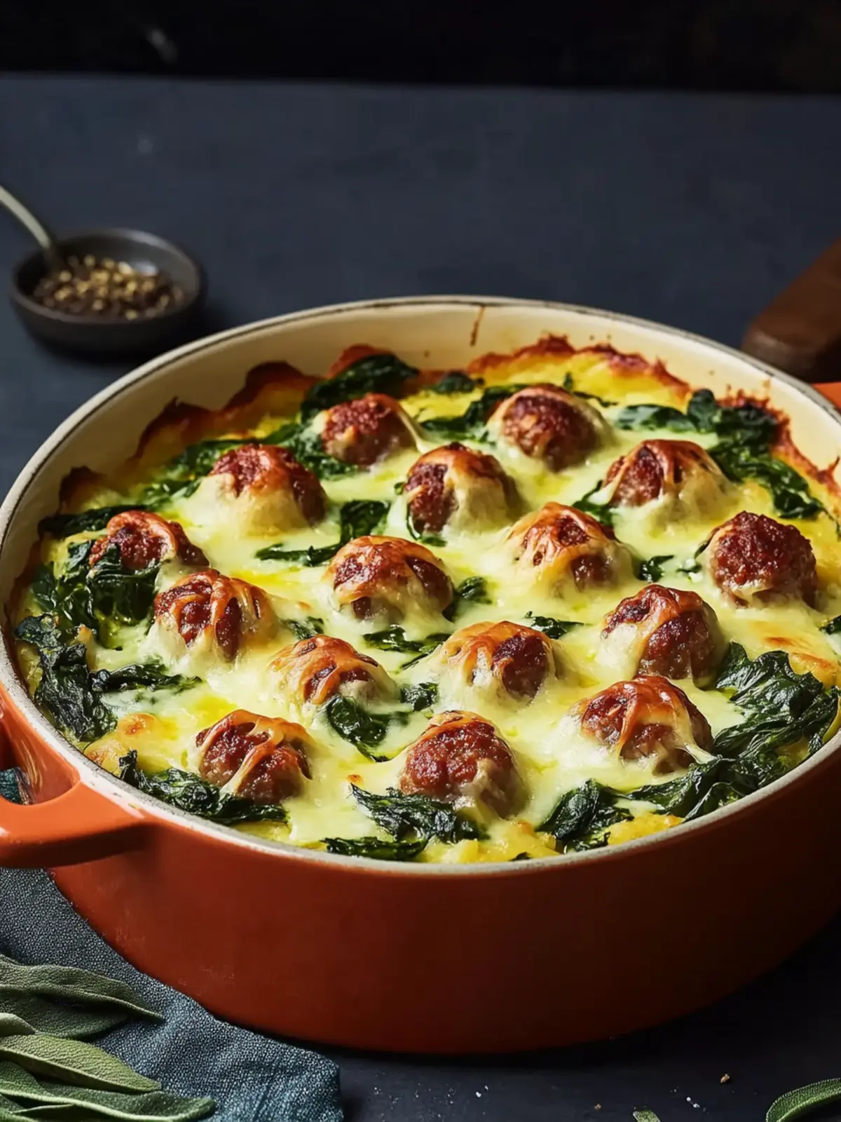 Keto Sausage Spinach Casserole for Easy Weeknight Comfort 5 Keto Sausage Spinach Casserole
