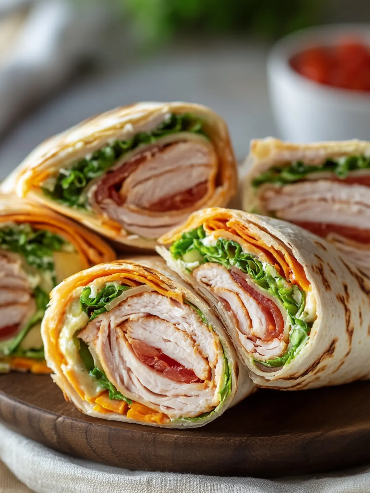 California Turkey Club Wraps: Quick, Fresh, and Flavor-Packed 2 California Turkey Club Wraps