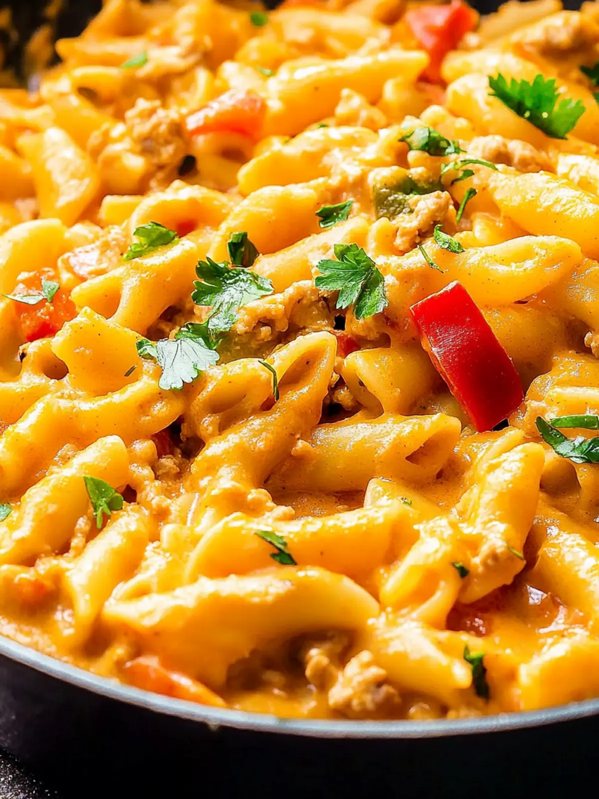 Cheesy Ground Chicken Fajita Pasta for Quick Family Dinners 4 Cheesy Ground Chicken Fajita Pasta