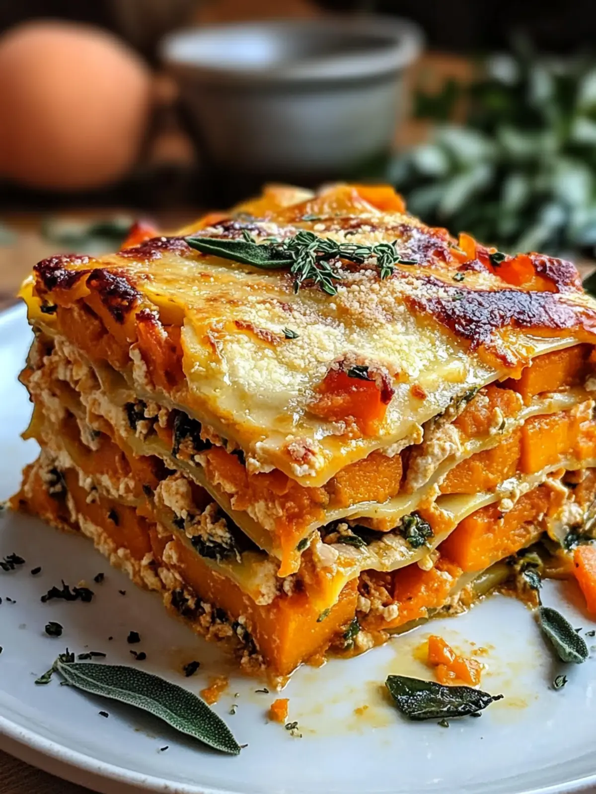 Heavenly Layered Sweet Potato Butternut Squash Carrot Lasagna 2 Layered Sweet Potato Butternut Squash Carrot Lasagna