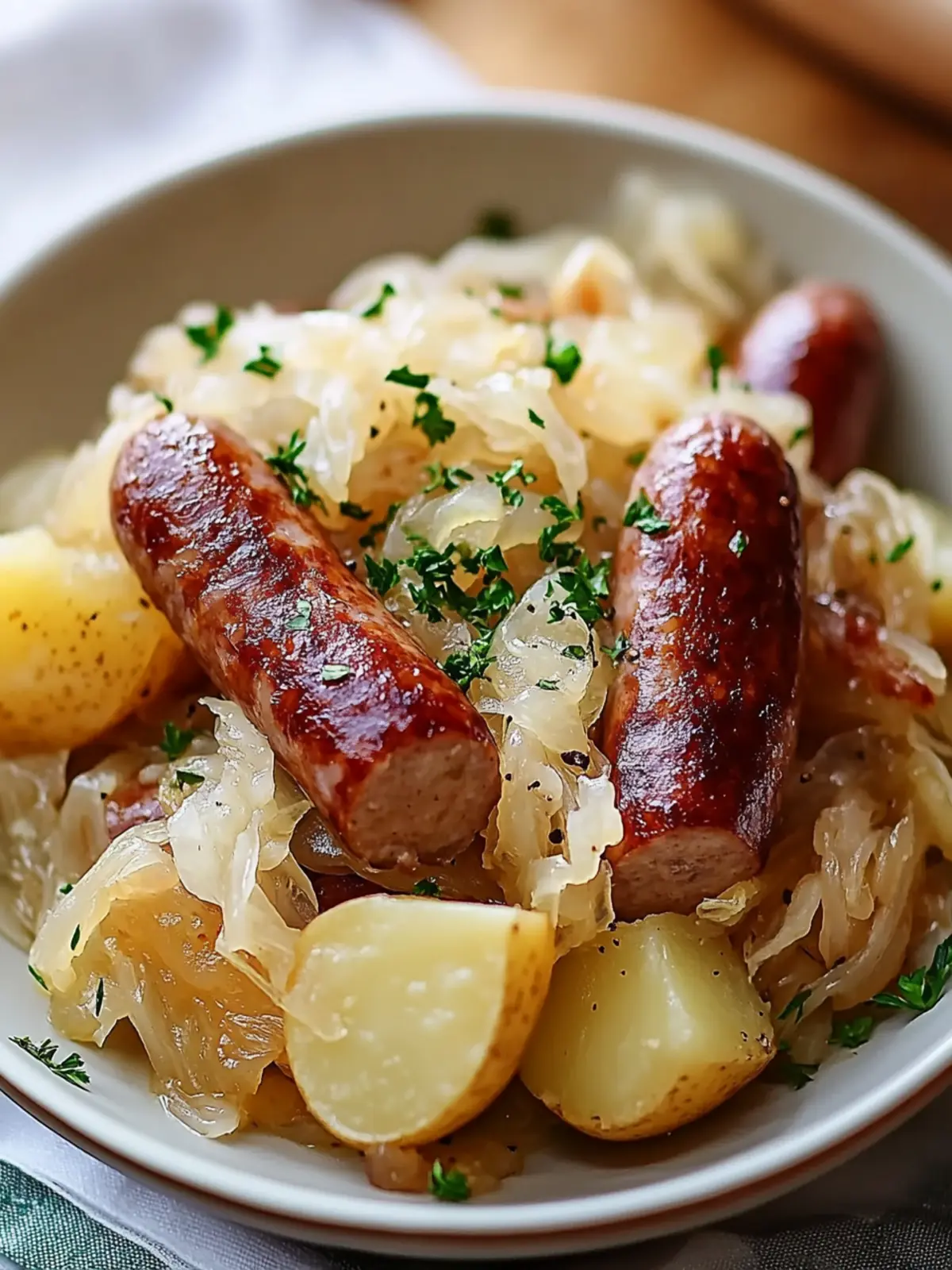 Crockpot Polish Sausage, Sauerkraut & Potatoes Made Simple 5 Crockpot Polish Sausage, Sauerkraut & Potatoes