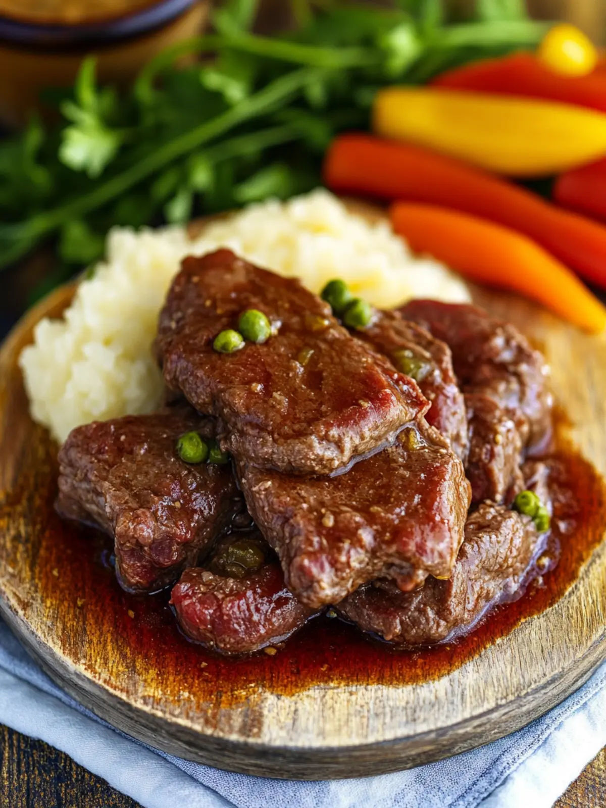 Melt-in-Your-Mouth Slow Cooker Mississippi Beef Cubed Steaks 3 Slow Cooker Mississippi Beef Cubed Steaks