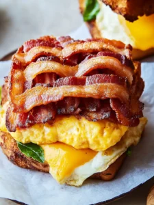 Savor the Day with a Quirky Bacon Weave Breakfast Sandwich 6 Bacon Weave Breakfast Sandwich
