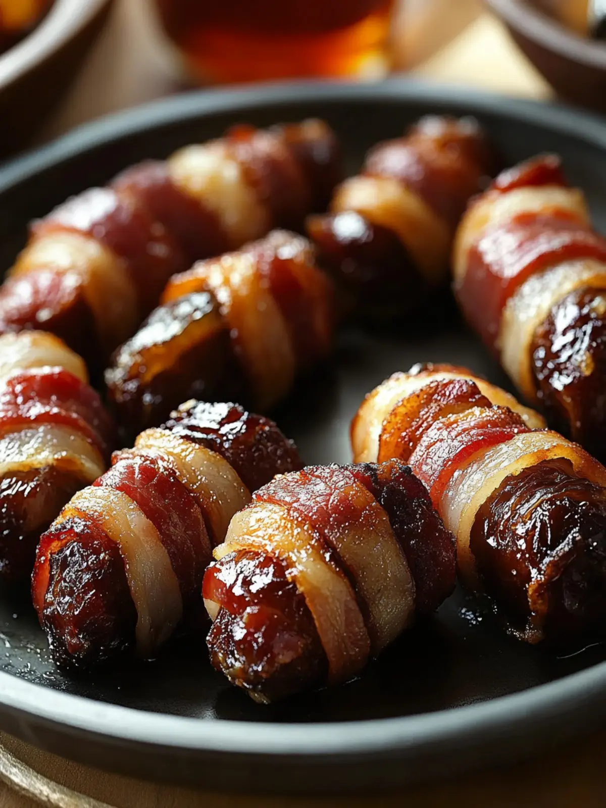 Bacon-Wrapped Dates: Sweet and Savory Appetizers Made Easy 2 Bacon-Wrapped Dates