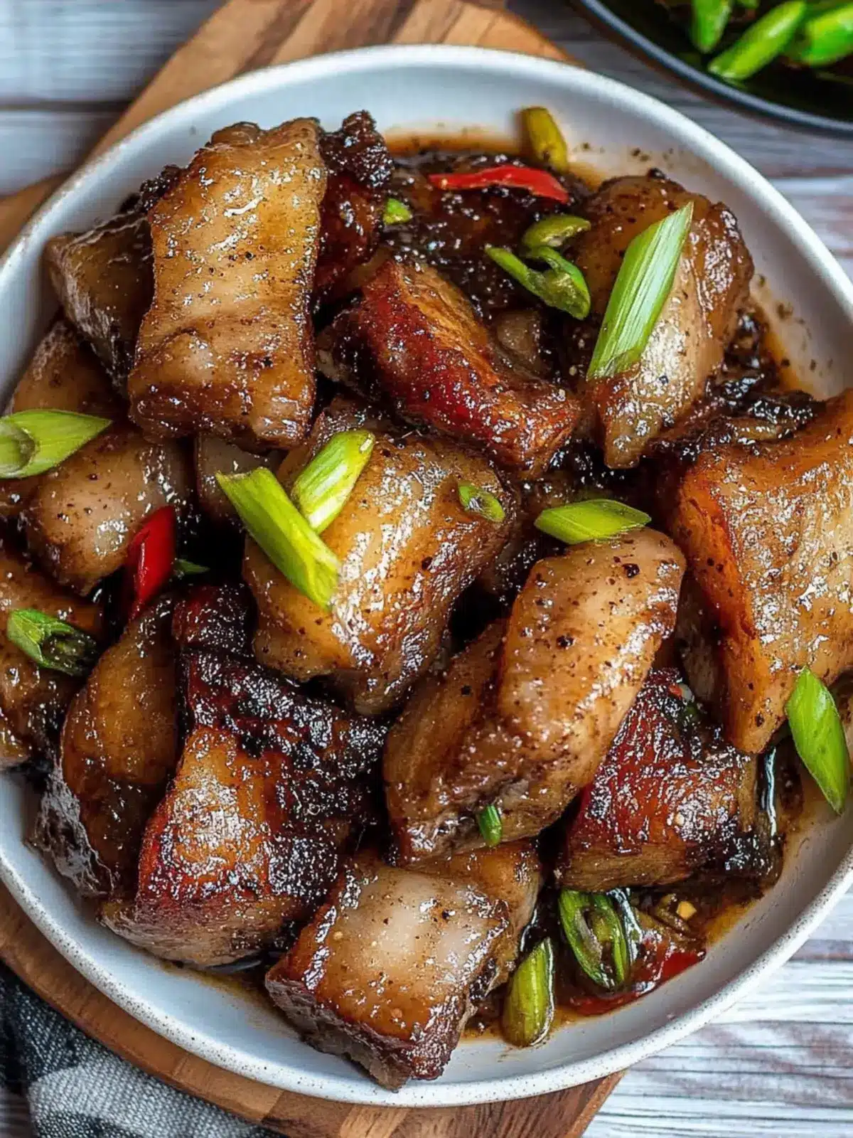 Twice Cooked Black Pepper Pork Belly: Crispy & Tender Bliss 5 Twice Cooked Black Pepper Pork Belly