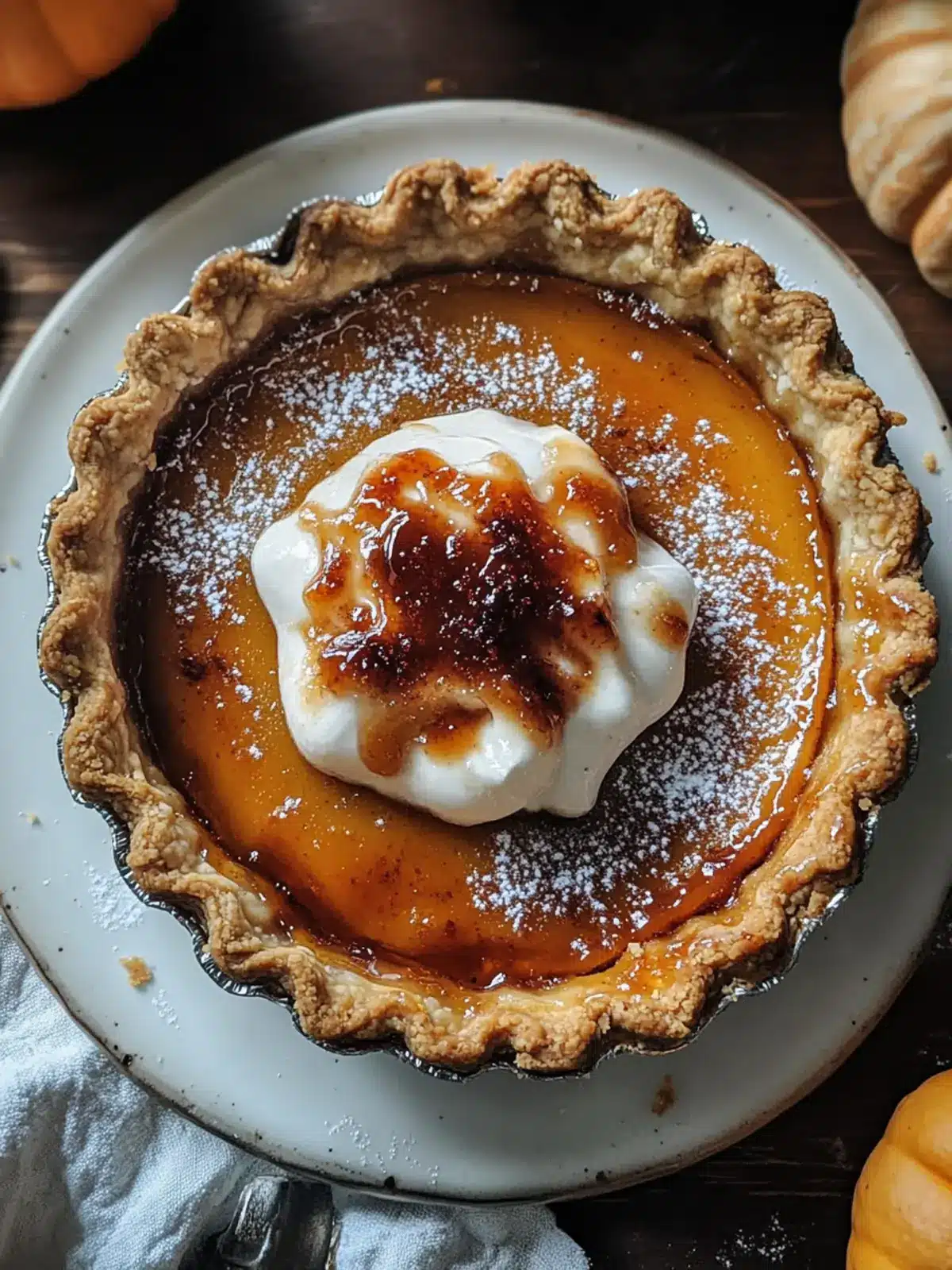 Irresistible Bourbon Brûlée Pumpkin Pie for Holiday Bliss 5 Bourbon Brûlée Pumpkin Pie