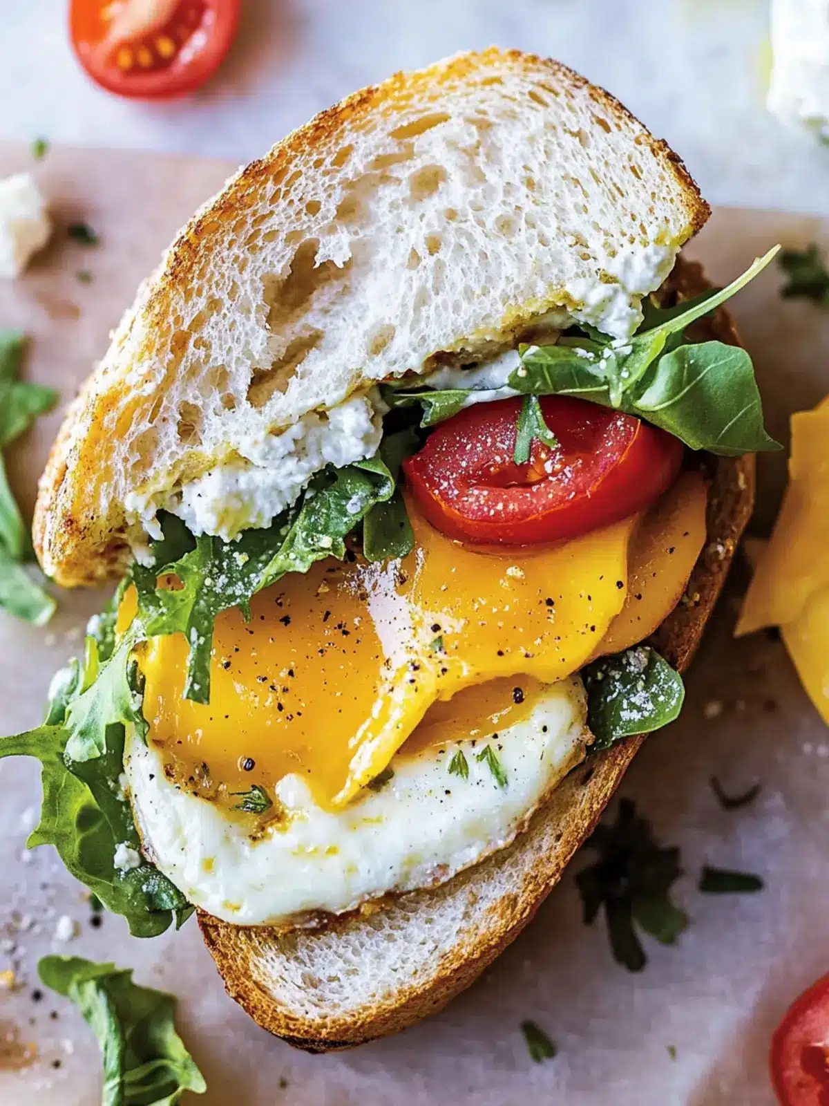 Savory Mediterranean Breakfast Sandwich for Energized Mornings 5 Mediterranean Breakfast Sandwich