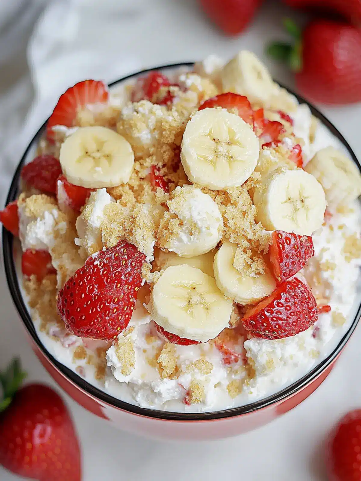 Strawberry Banana Cheesecake Salad You’ll Want for Every Occasion 5 Strawberry Banana Cheesecake Salad