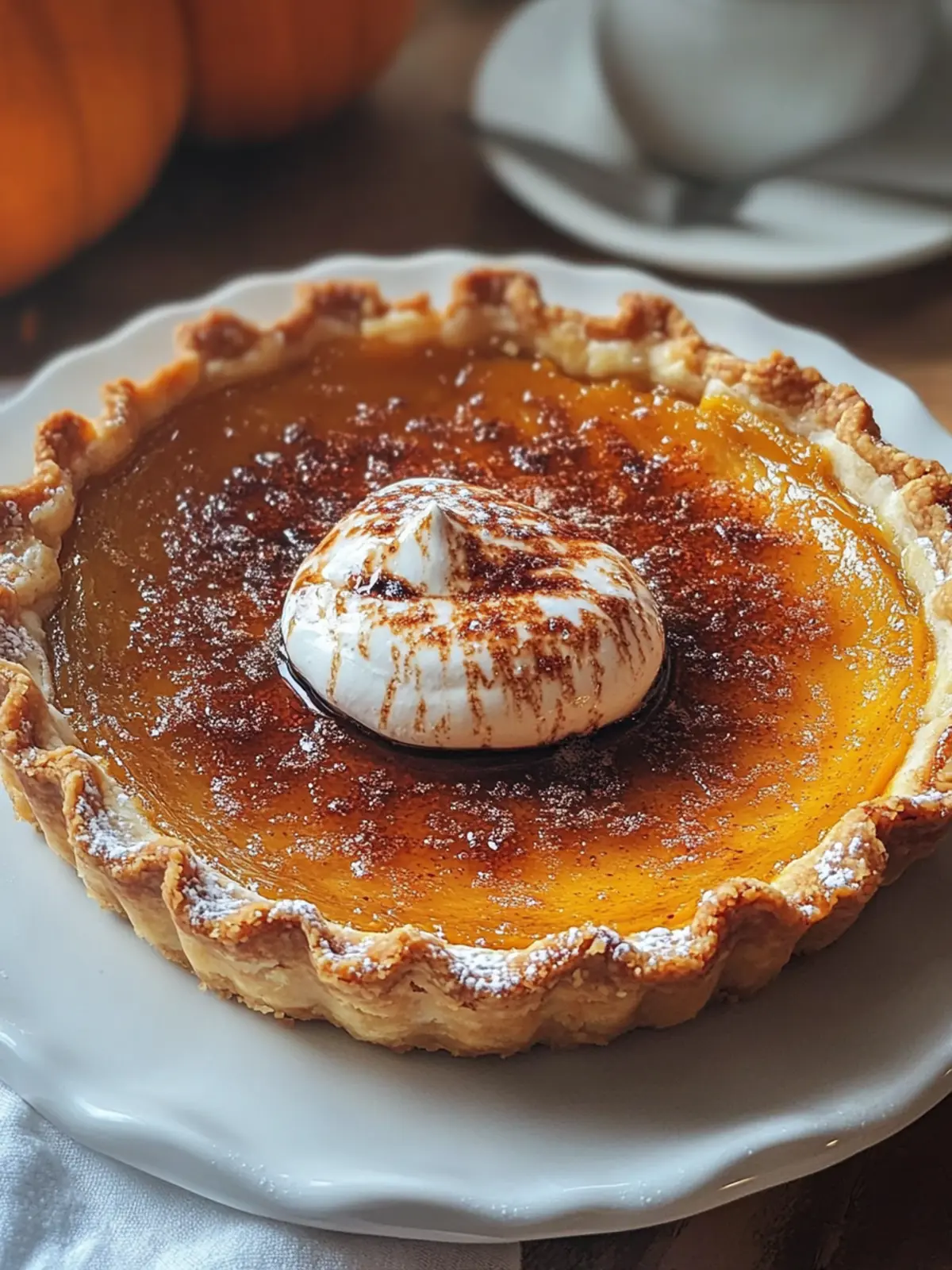 Irresistible Bourbon Brûlée Pumpkin Pie for Holiday Bliss 2 Bourbon Brûlée Pumpkin Pie