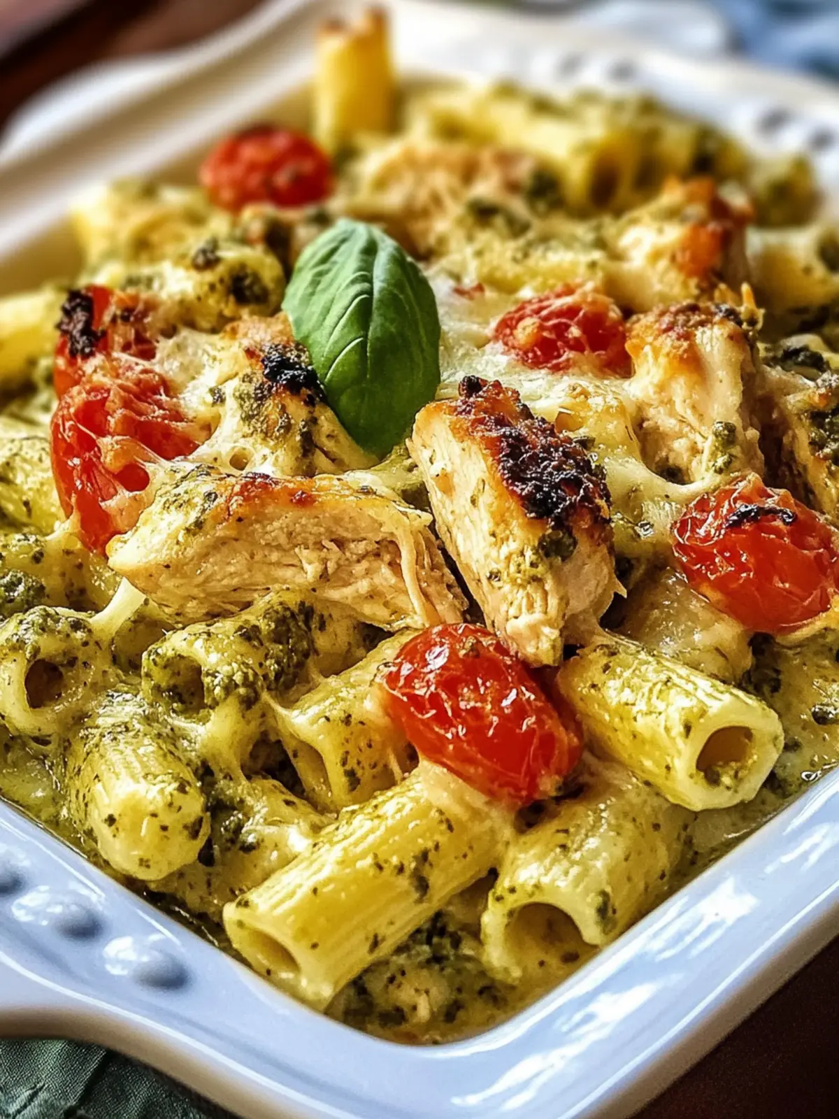 Mouthwatering Creamy Pesto Chicken Pasta Bake for Cozy Nights 2 Creamy Pesto Chicken Pasta Bake