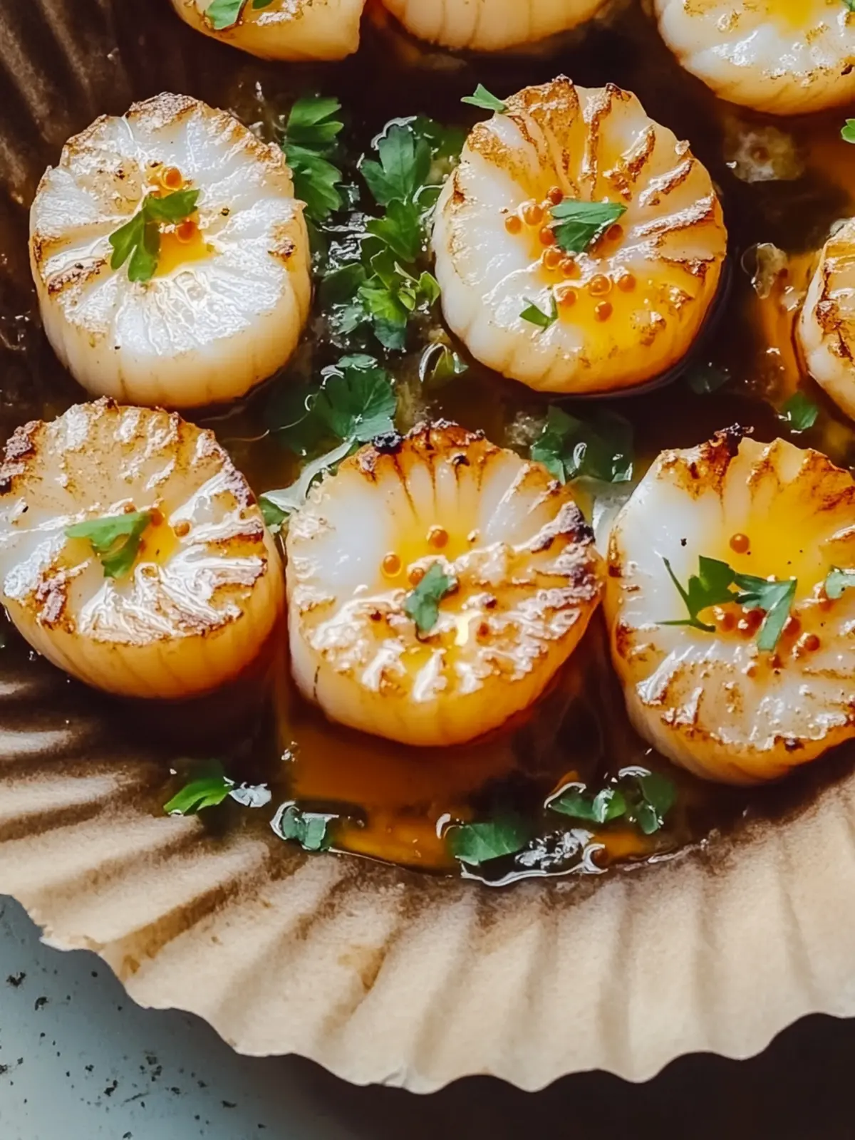 Seared Scallops & Yuzu Garlic Butter for Elegant Home Dining 4 Seared Scallops & Yuzu Garlic Butter