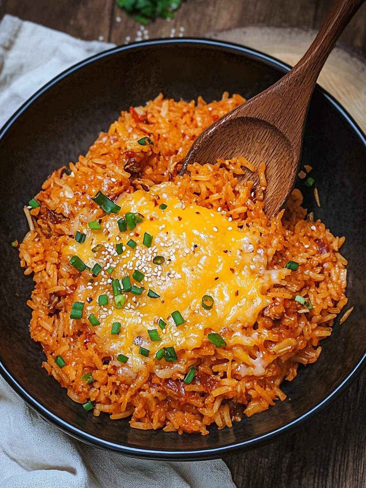 Cheese Sauce Kimchi Fried Rice: Comfort Food in 15 Minutes 3 Cheese Sauce Kimchi Fried Rice