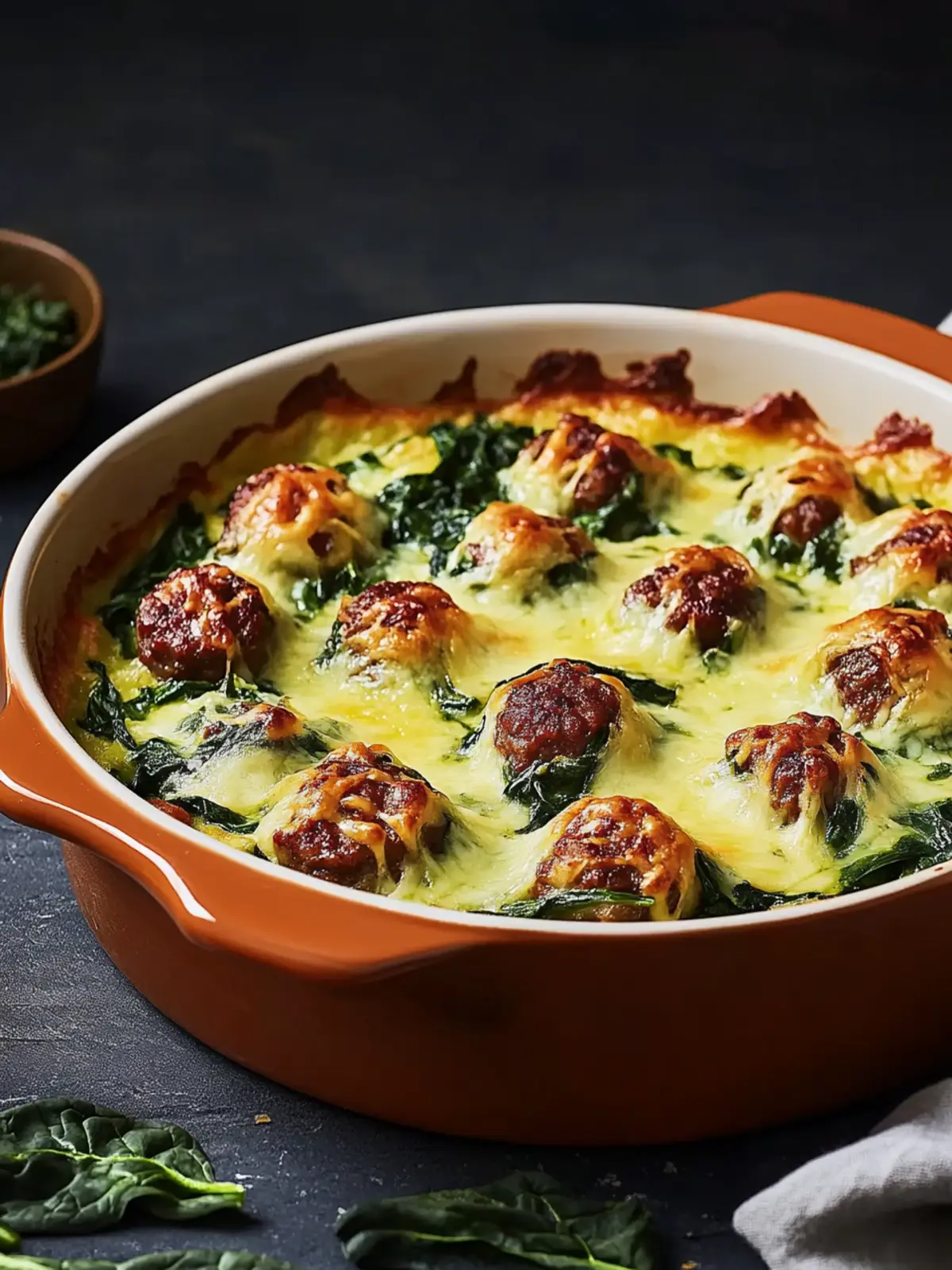 Keto Sausage Spinach Casserole for Easy Weeknight Comfort 4 Keto Sausage Spinach Casserole