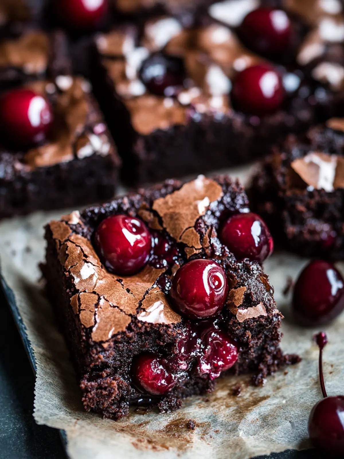 Irresistible Roasted Chocolate Cherry Brownies You'll Adore 3 Roasted Chocolate Cherry Brownies