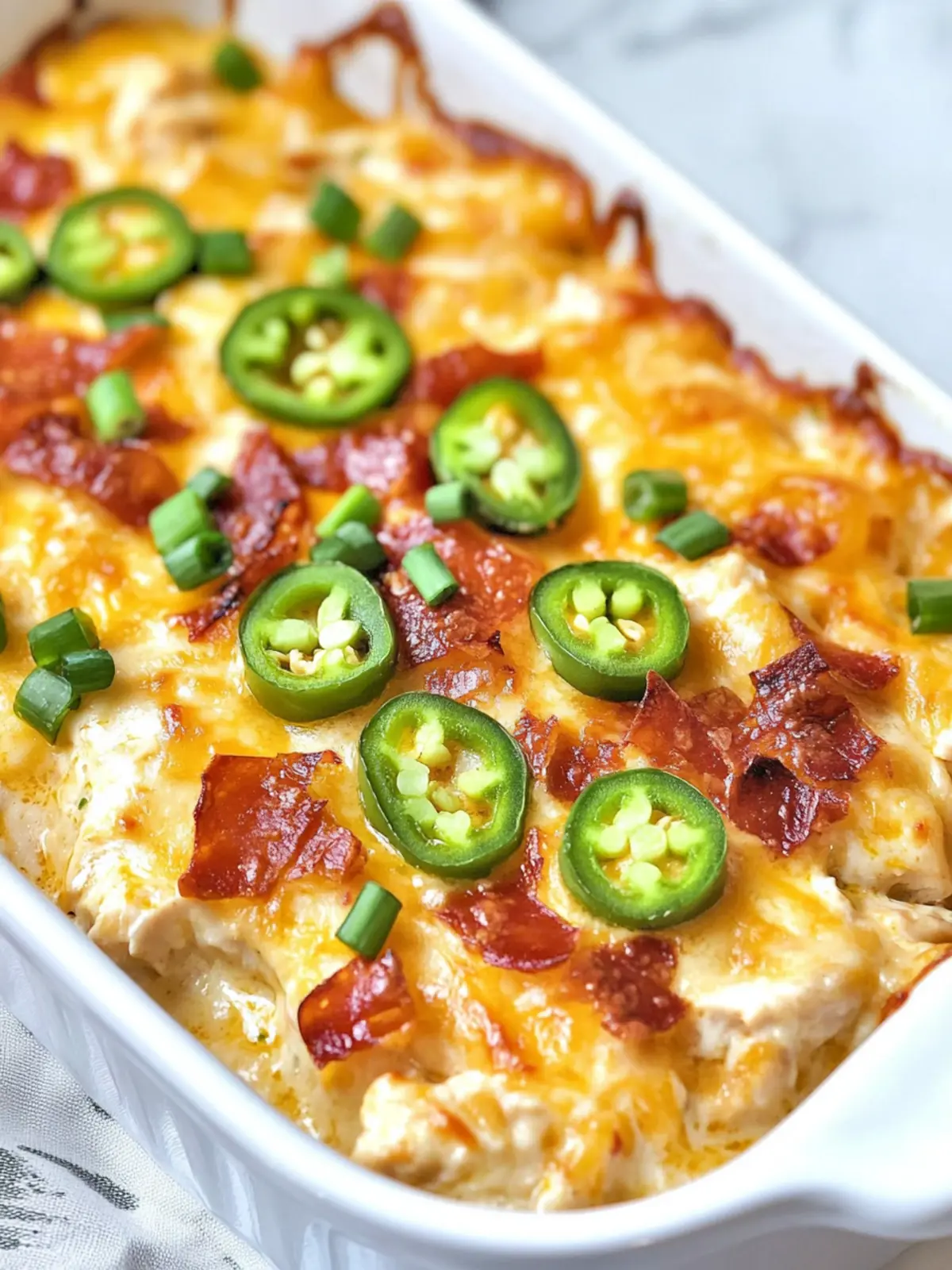 Creamy Low-Carb Jalapeno Popper Chicken Casserole Delight 2 Creamy Low-Carb Jalapeno Popper Chicken Casserole