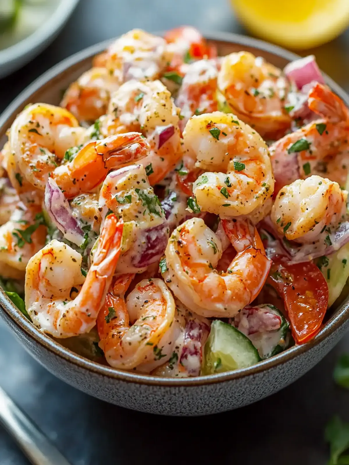 Classic New York Deli Shrimp Salad That's Effortlessly Creamy 2 New York Deli Shrimp Salad