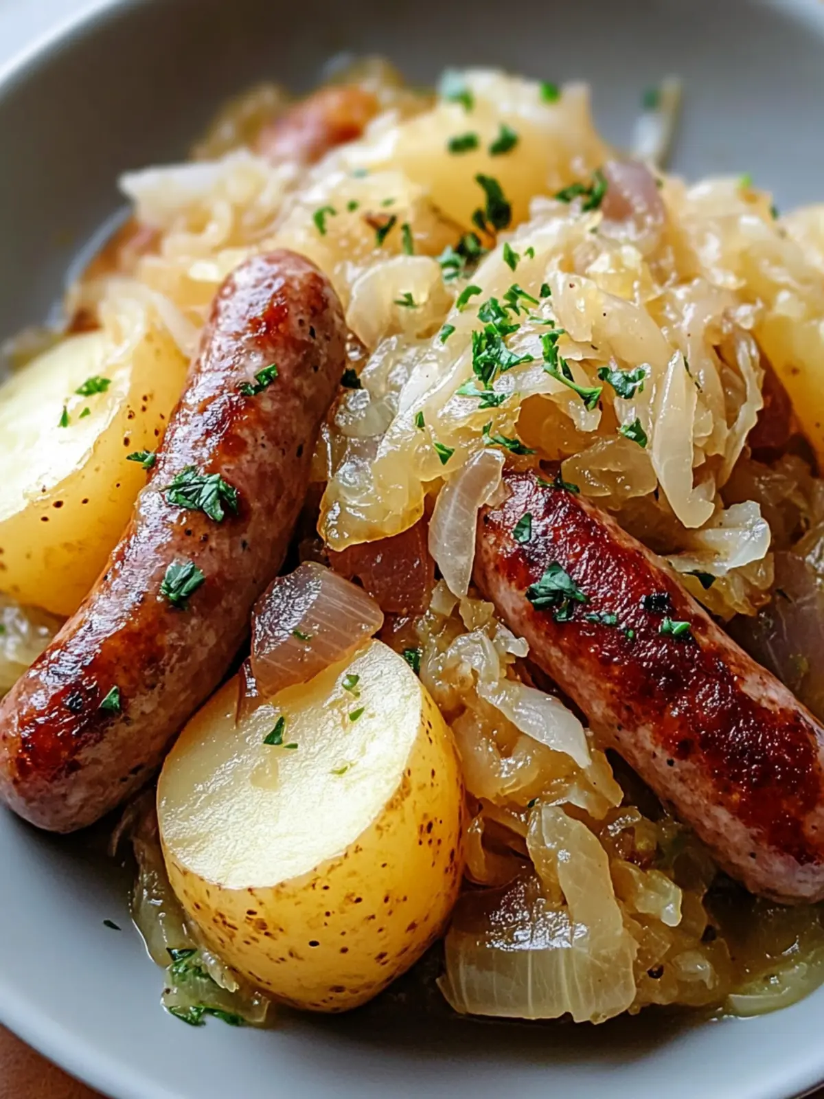 Crockpot Polish Sausage, Sauerkraut & Potatoes Made Simple 3 Crockpot Polish Sausage, Sauerkraut & Potatoes