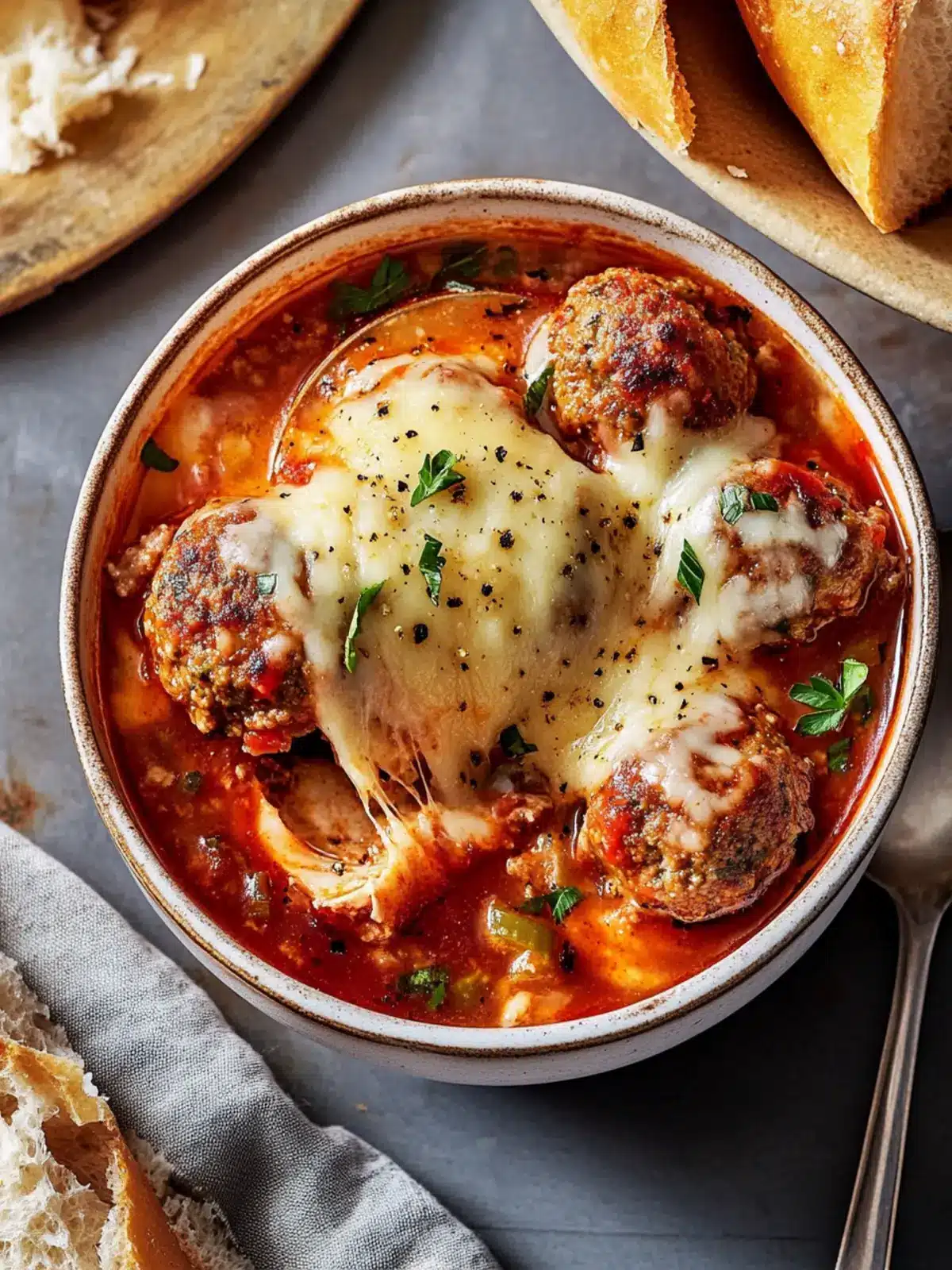 Comforting Meatball Sub Soup in Under 60 Minutes 4 Meatball Sub Soup