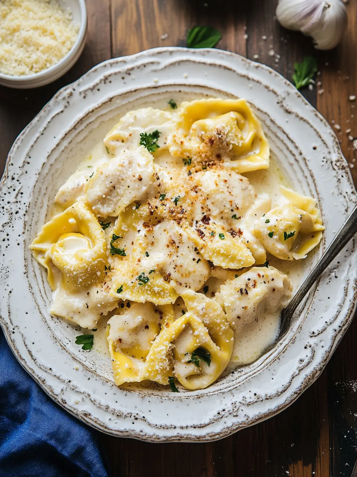Creamy Chicken Tortellini Alfredo in Just 25 Minutes! 3 Chicken Tortellini Alfredo