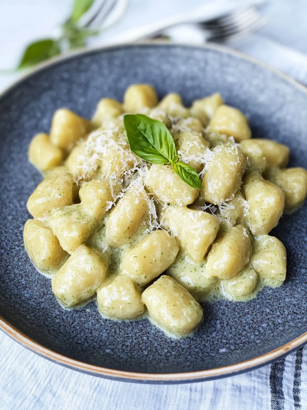 Heavenly Homemade Potato Gnocchi with Creamy Pesto Bliss 2 Potato Gnocchi