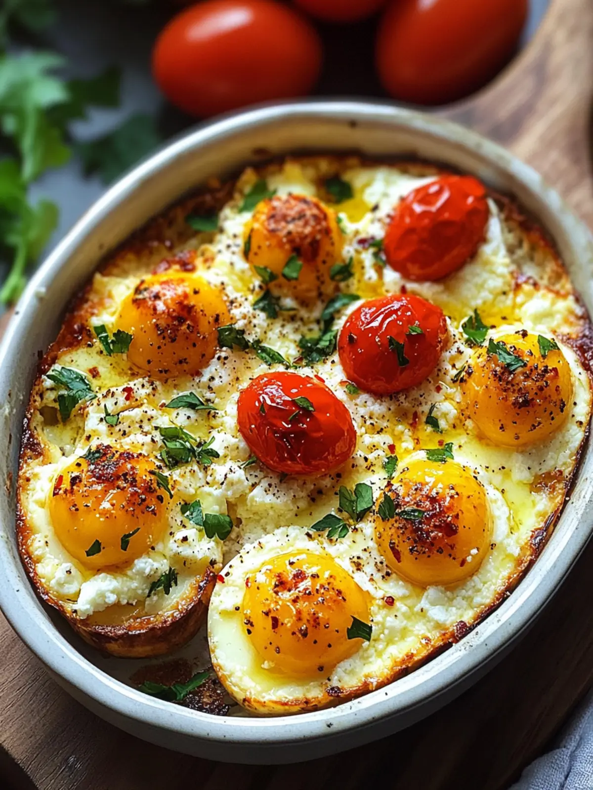 Baked Feta Eggs: A Creamy Mediterranean Delight at Home 4 Baked Feta Eggs