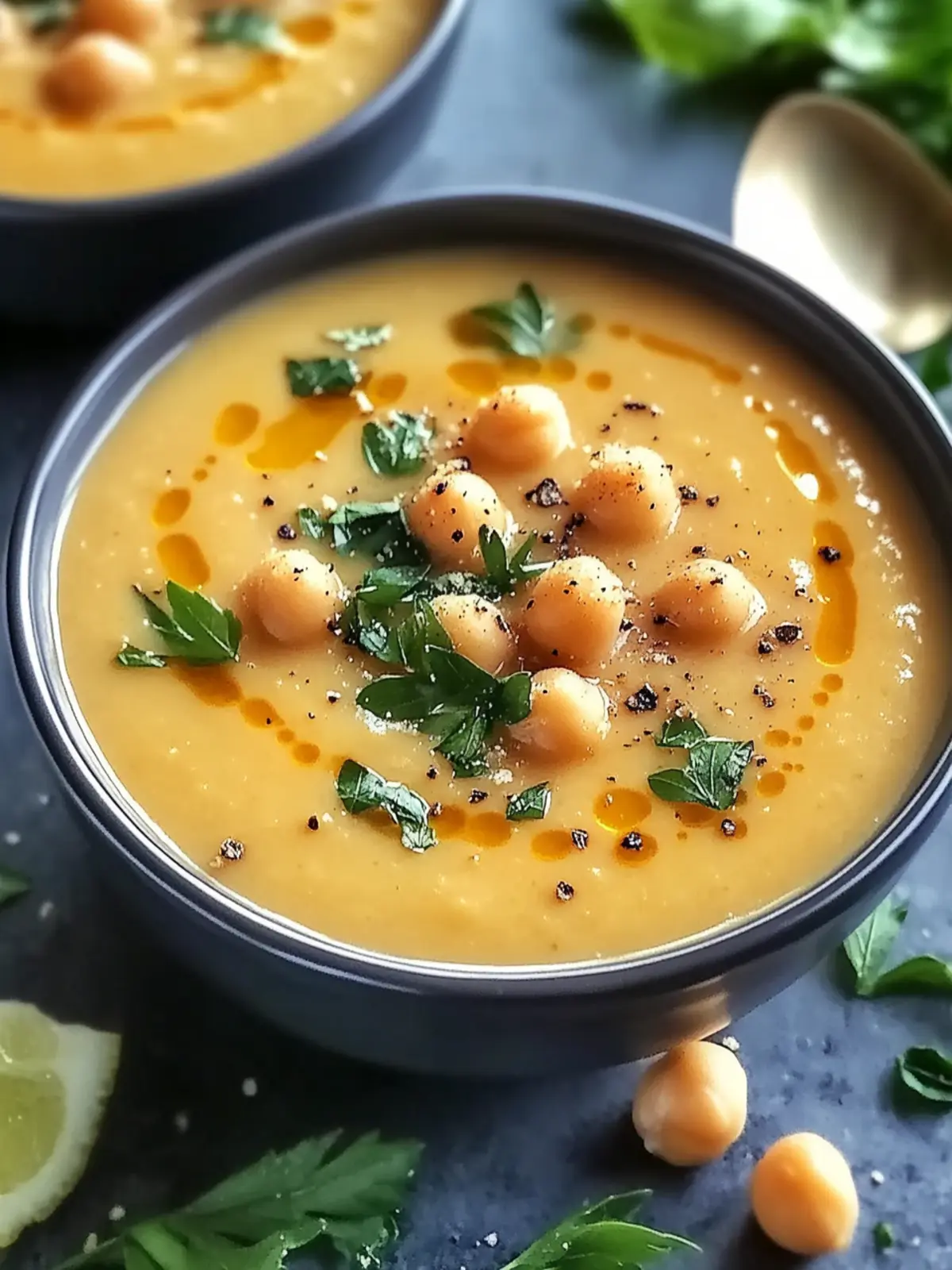 Creamy Easy Greek Chickpea Soup That Heals the Soul 2 Creamy Easy Greek Chickpea Soup