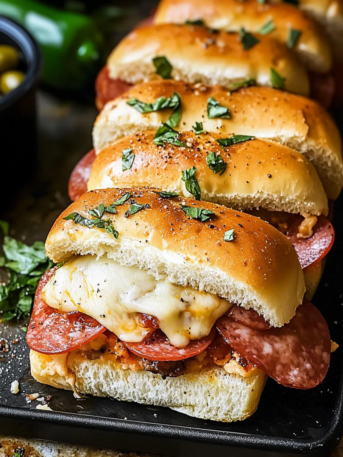 Hot Italian Sub Sliders: Your New Favorite Game Day Snack 3 Hot Italian Sub Sliders