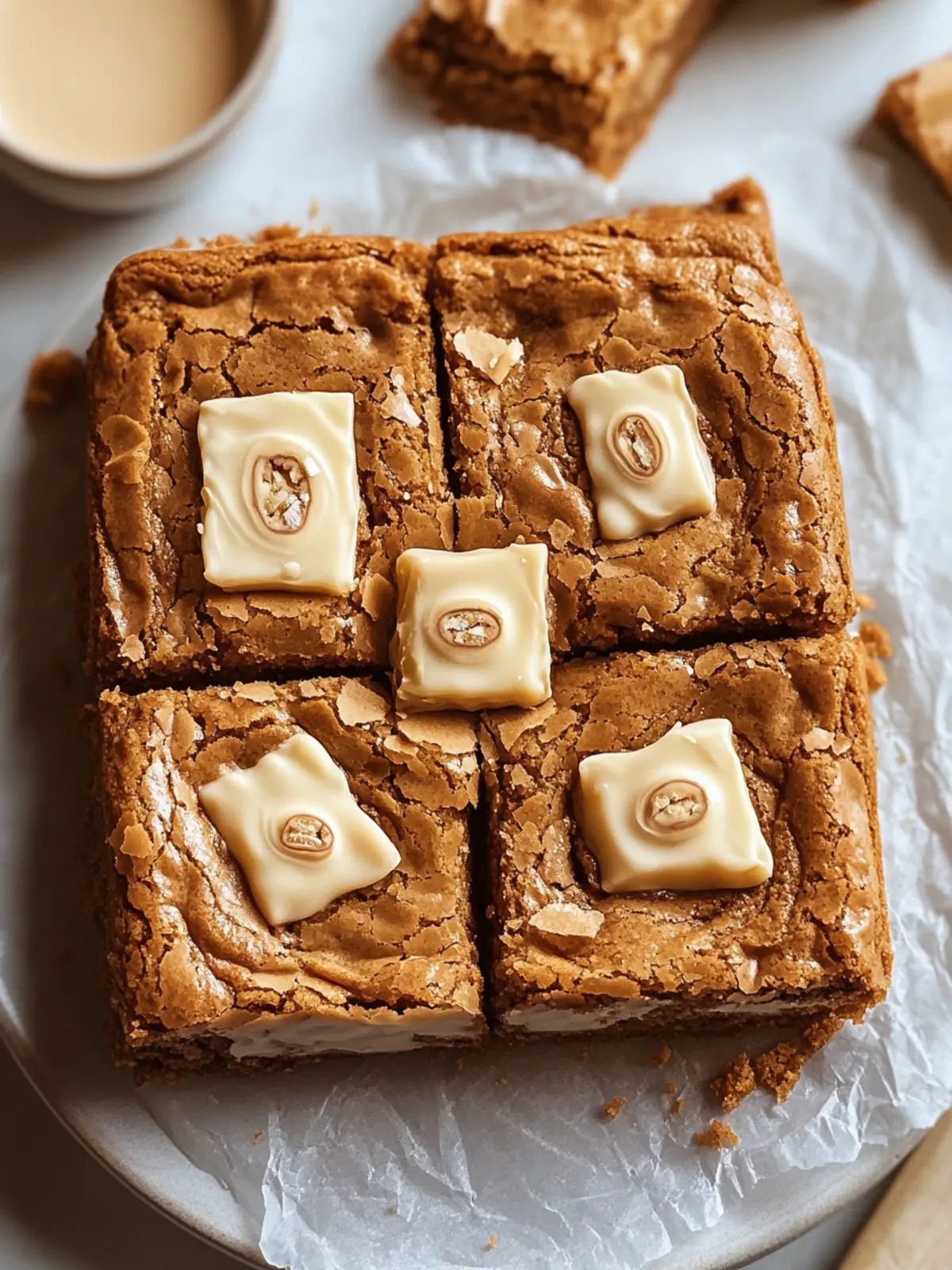 White Chocolate Biscoff Blondies: Your New Favorite Treat! 3 White Chocolate Biscoff Blondies