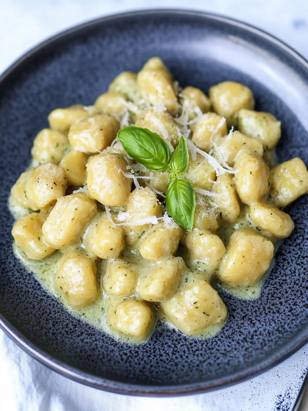 Heavenly Homemade Potato Gnocchi with Creamy Pesto Bliss 4 Potato Gnocchi