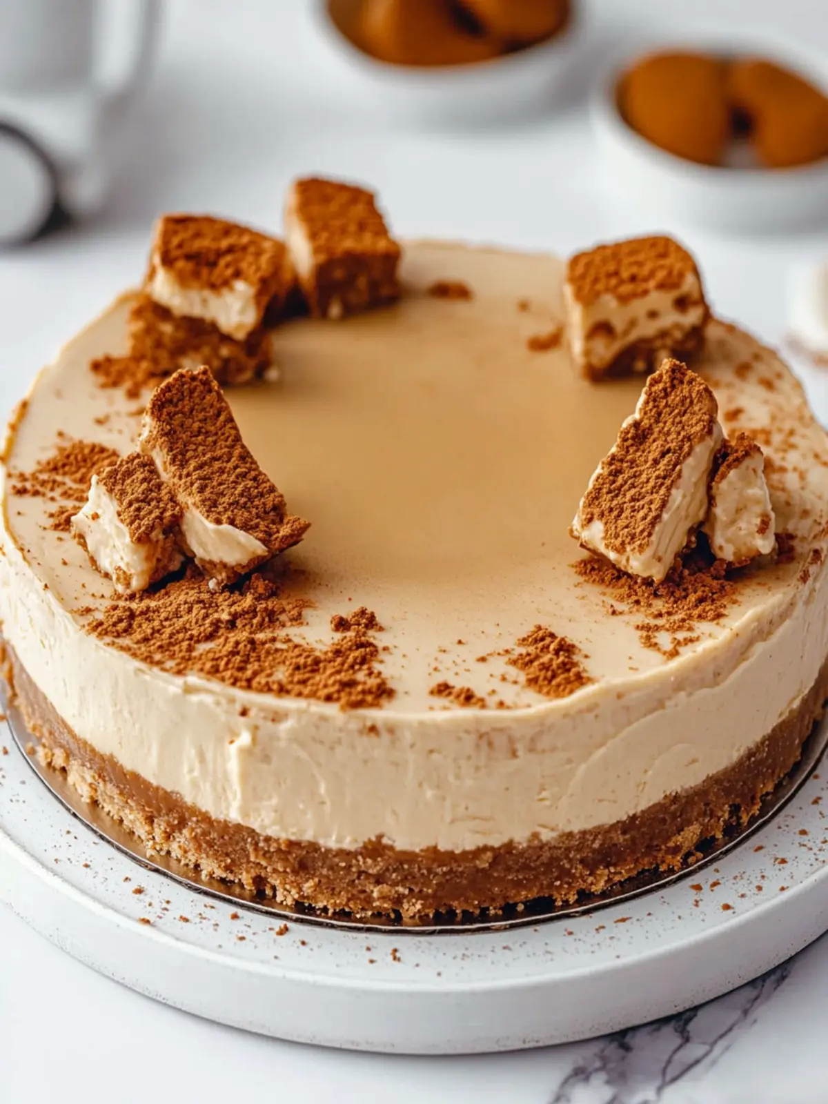 Decadent Biscoff Cheesecake With a Cookie Crust Twist 3 Biscoff Cheesecake
