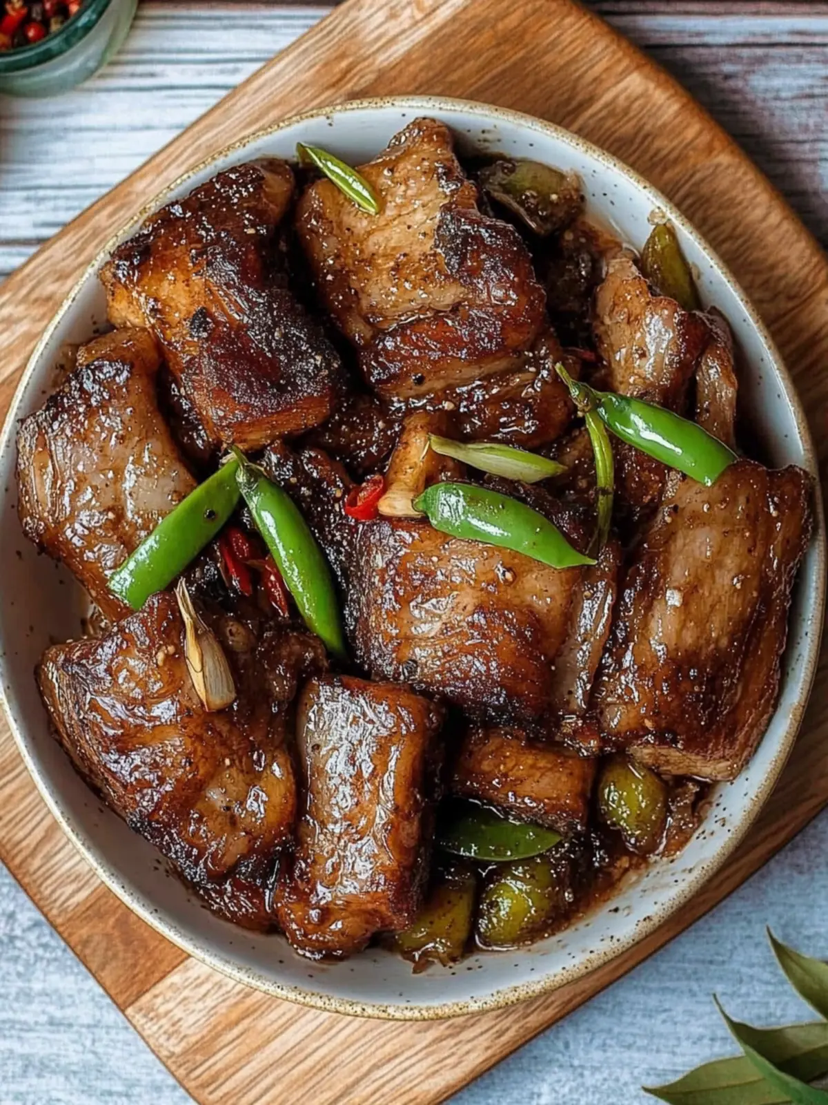 Twice Cooked Black Pepper Pork Belly: Crispy & Tender Bliss 2 Twice Cooked Black Pepper Pork Belly