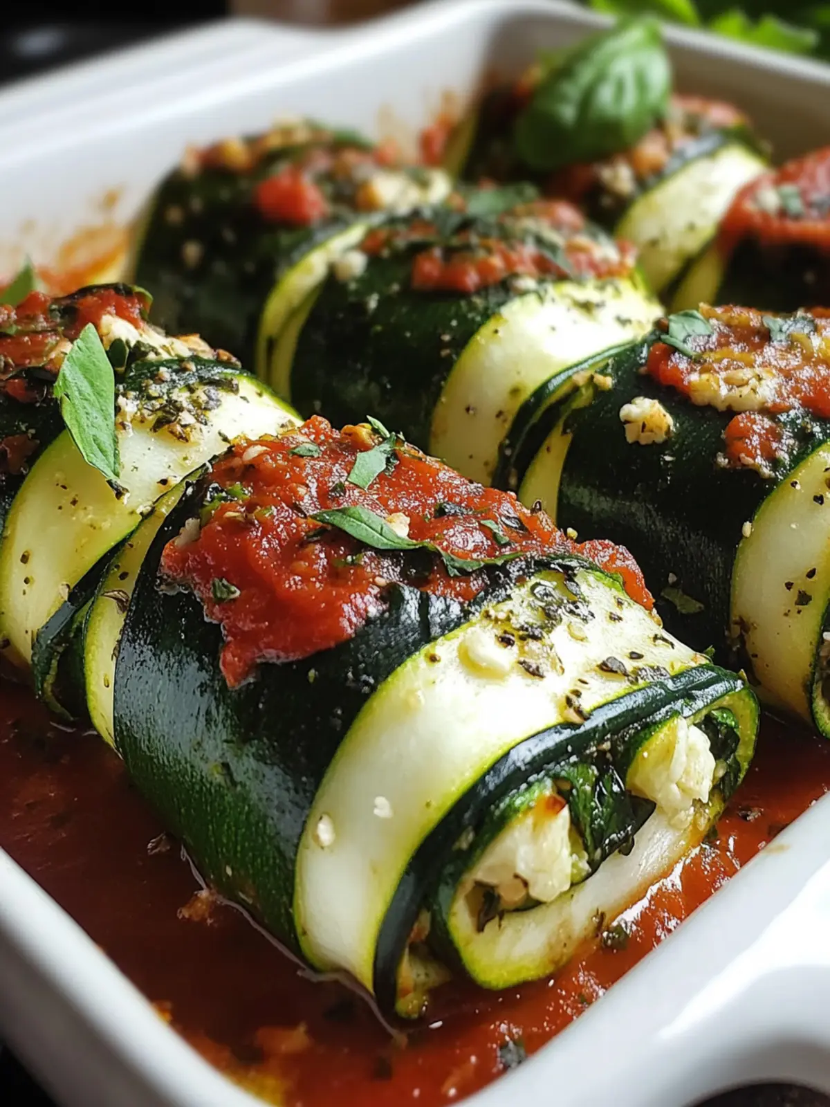Vegan Zucchini Spinach Rollatini: Healthy Comfort Food Bliss 3 Vegan Zucchini Spinach Rollatini