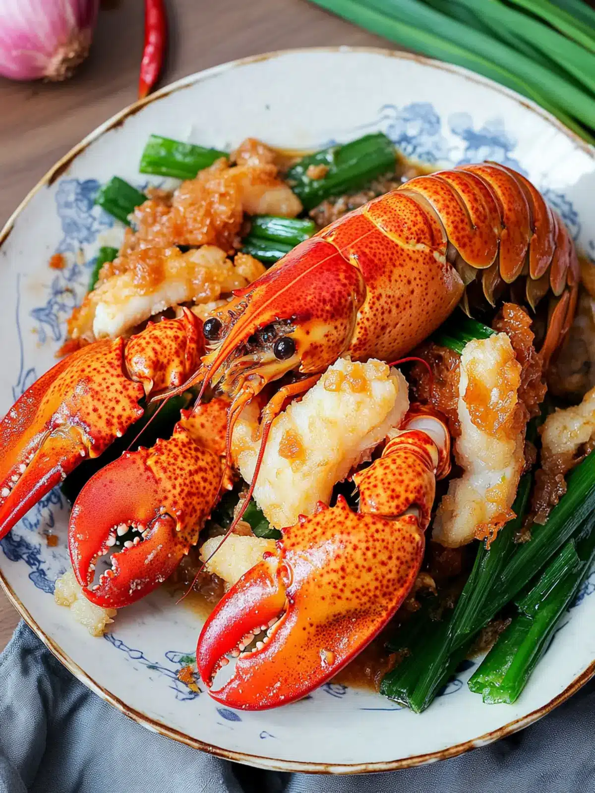 Cantonese Style Ginger Scallion Lobster in Under an Hour 5 Cantonese Style Ginger Scallion Lobster
