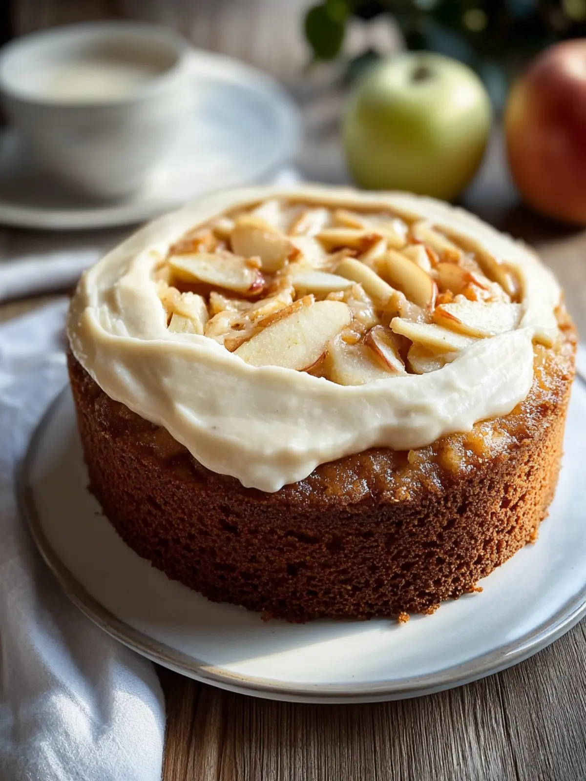 Delicious Fresh Apple Cake with Cream Cheese Frosting Magic 4 Fresh Apple Cake with Cream Cheese Frosting