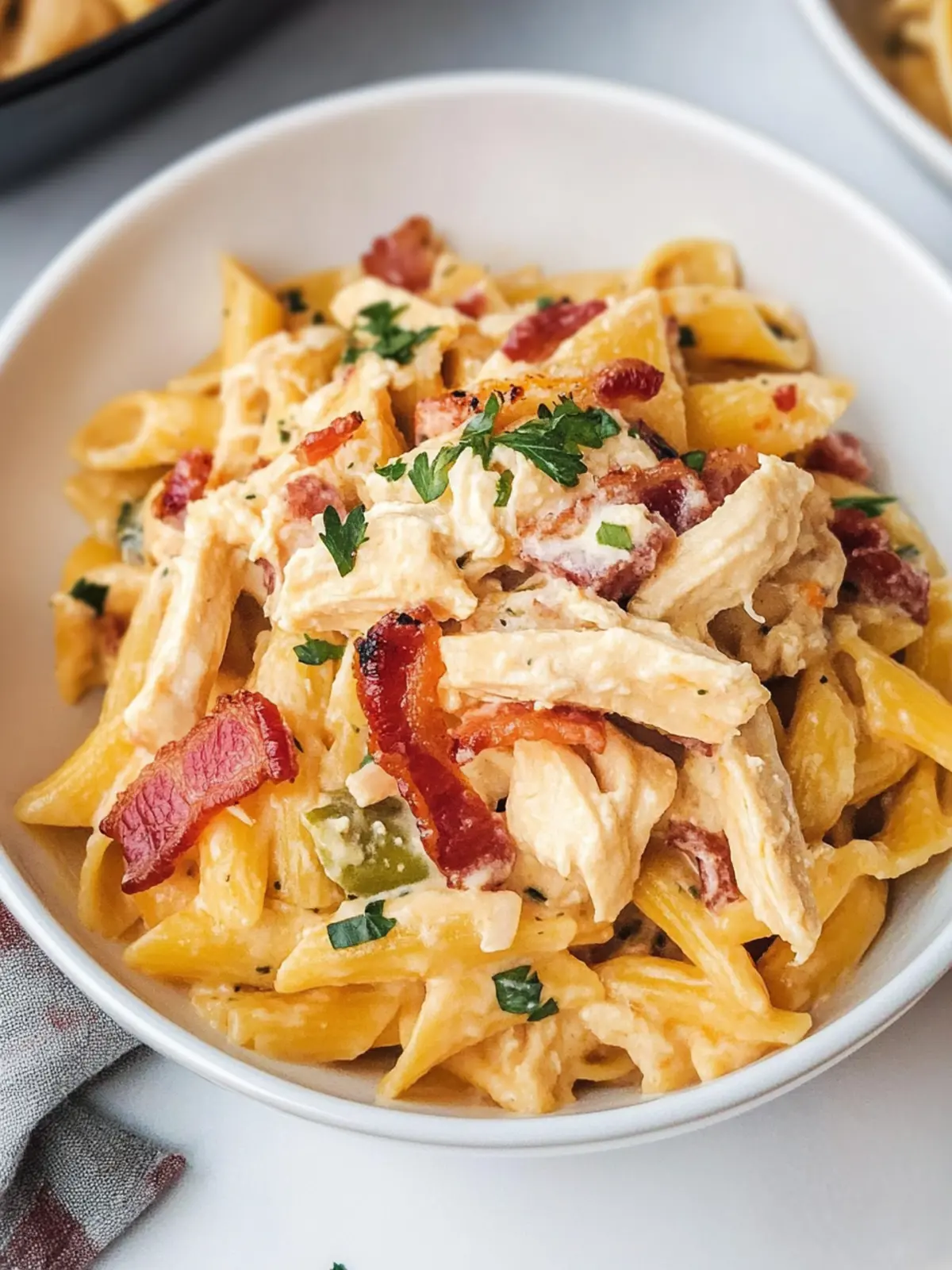 Creamy Chicken Bacon Ranch Pasta for Ultimate Comfort Food 2 Chicken Bacon Ranch Pasta