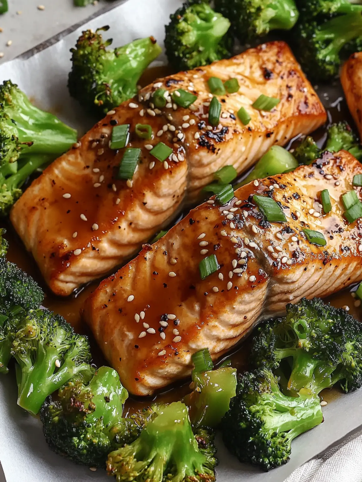 Ginger Soy Glazed Salmon with Broccoli in Under 30 Minutes 2 Ginger Soy Glazed Salmon with Broccoli