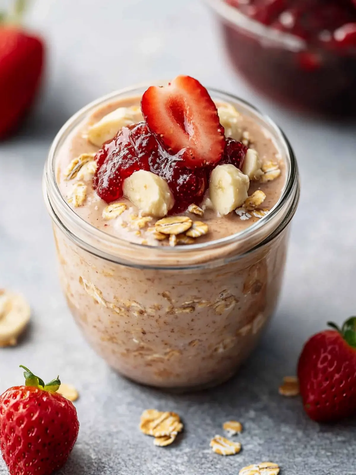 Peanut Butter and Jelly Overnight Oats for Busy Mornings 4 Peanut Butter and Jelly Overnight Oats