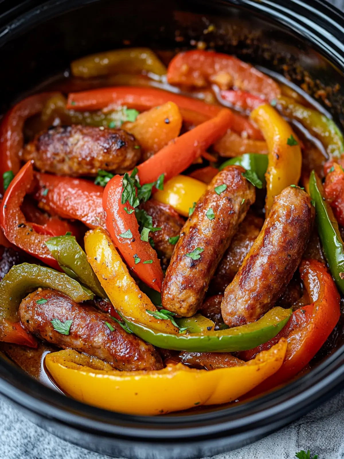 Irresistible Crockpot Sausage and Peppers for Easy Dinners 4 Crockpot Sausage and Peppers