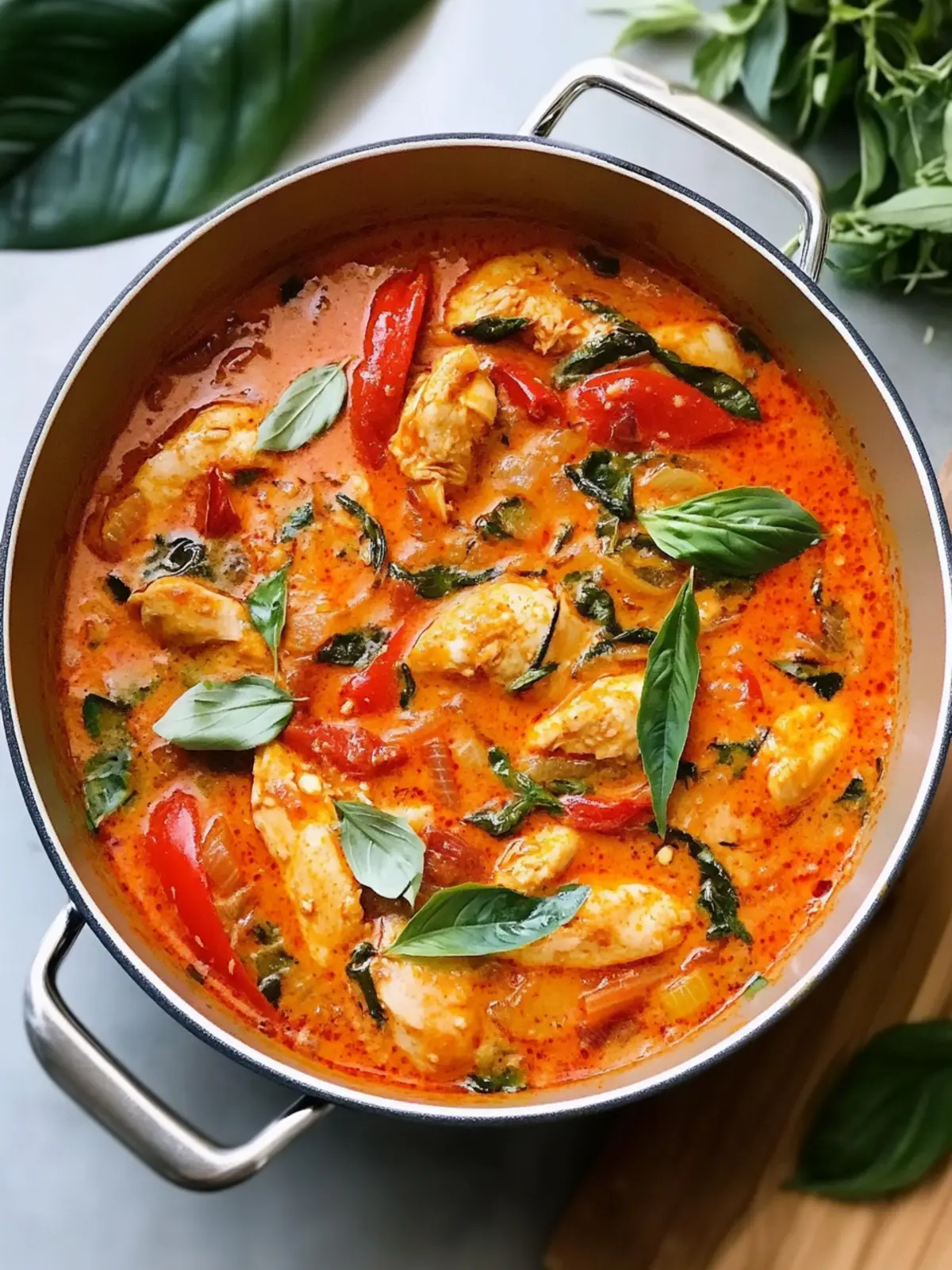 One Pot Thai Coconut Red Curry Chicken Ready in 30 Minutes 2 One Pot Thai Coconut Red Curry Chicken