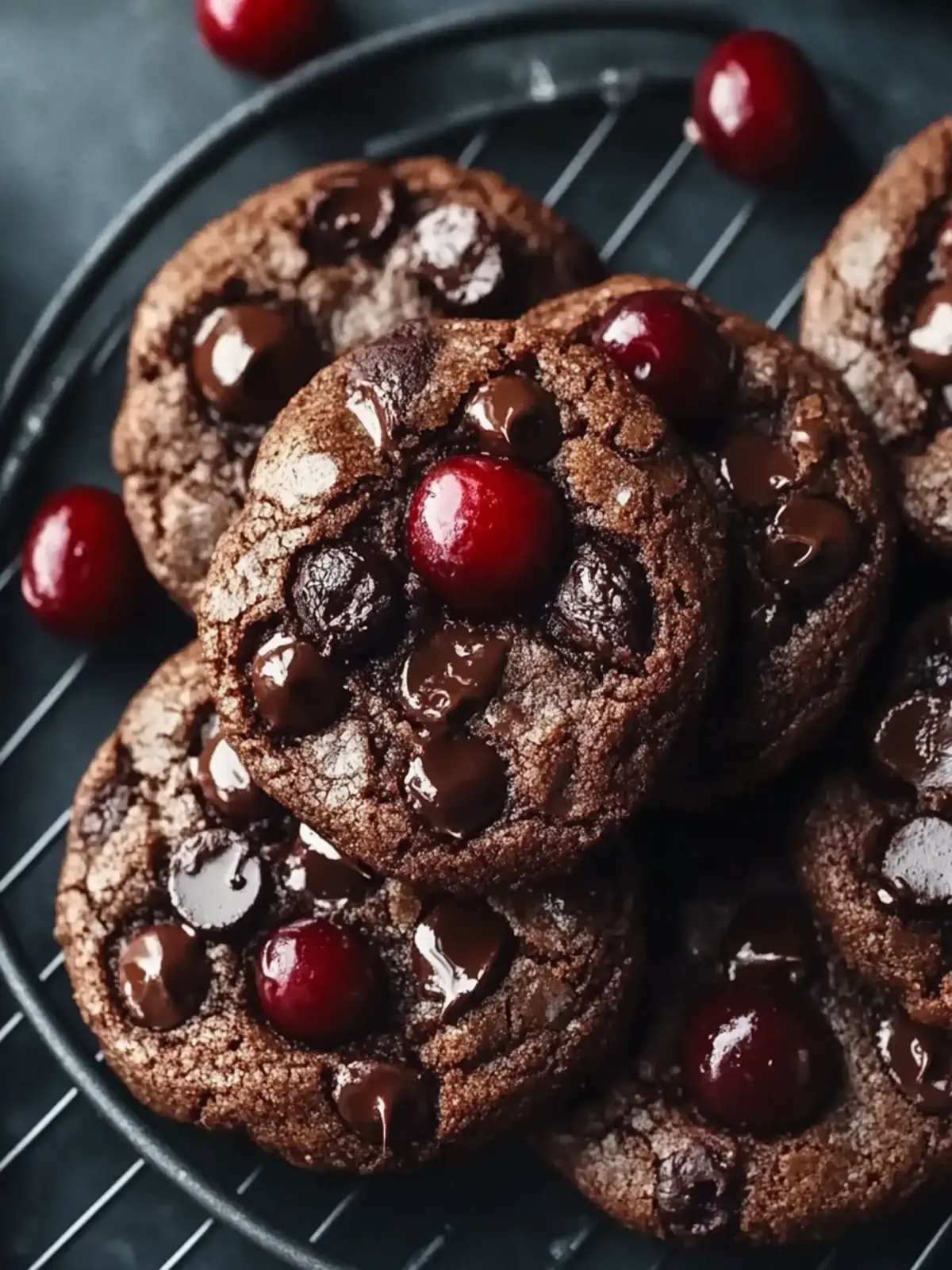 Decadent Chocolate Cherry Cookies That'll Melt Your Heart 3 Chocolate Cherry Cookies