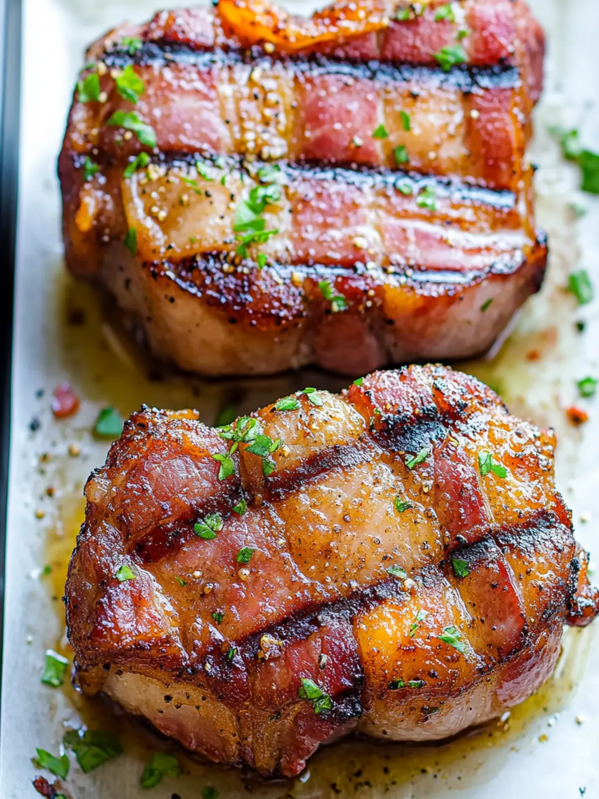 Savory Bacon Wrapped Pork Chops Everyone Will Rave About 2 Bacon Wrapped Pork Chops