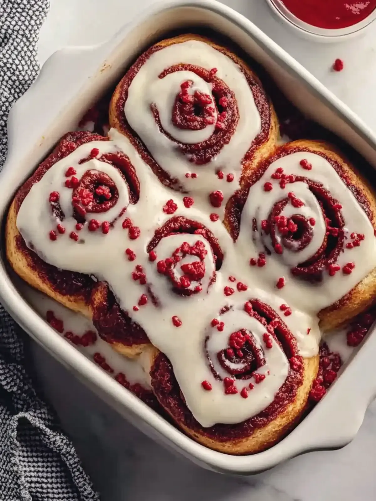 Red Velvet Cinnamon Rolls with Cream Cheese Icing Bliss 3 Red Velvet Cinnamon Rolls with Cream Cheese Icing