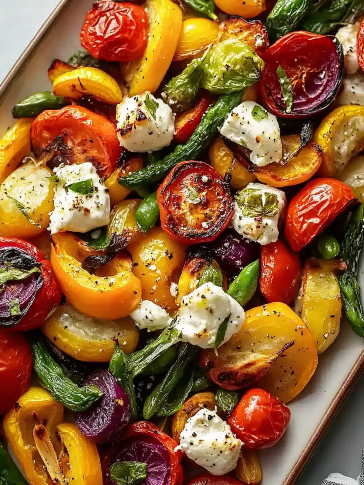 Roasted Vegetables With Goat Cheese for a Colorful Dinner Delight 5 Roasted Vegetables With Goat Cheese