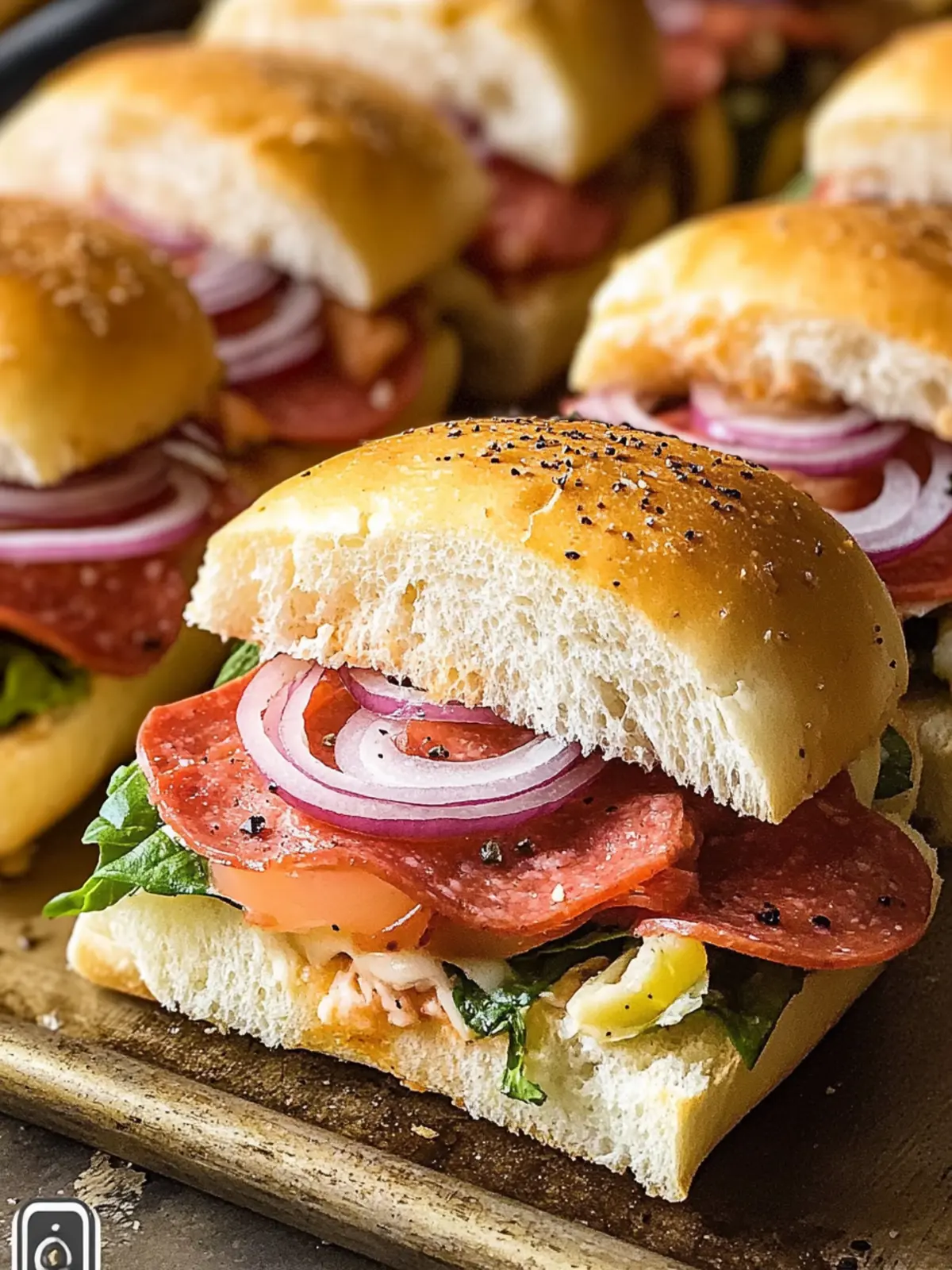 Hot Italian Sub Sliders: Your New Favorite Game Day Snack 2 Hot Italian Sub Sliders