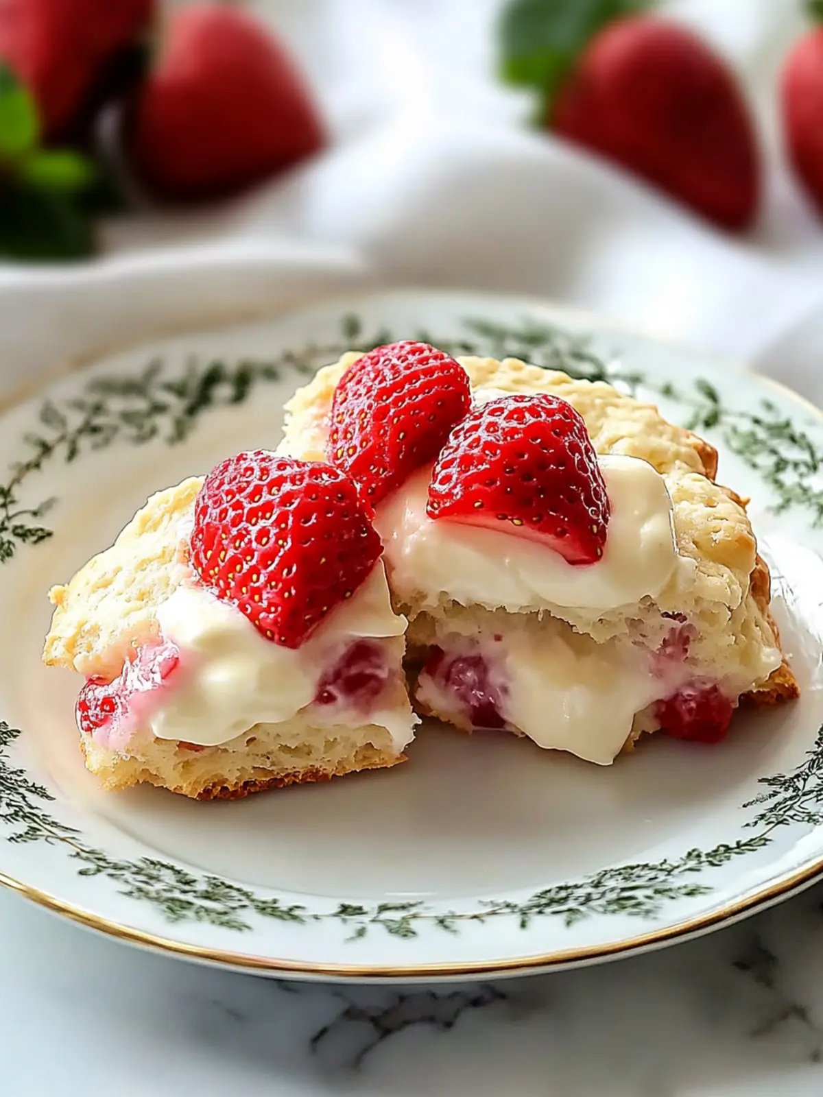 Sweet Strawberries and Cream Scones for Your Perfect Brunch! 5 Strawberries and Cream Scones