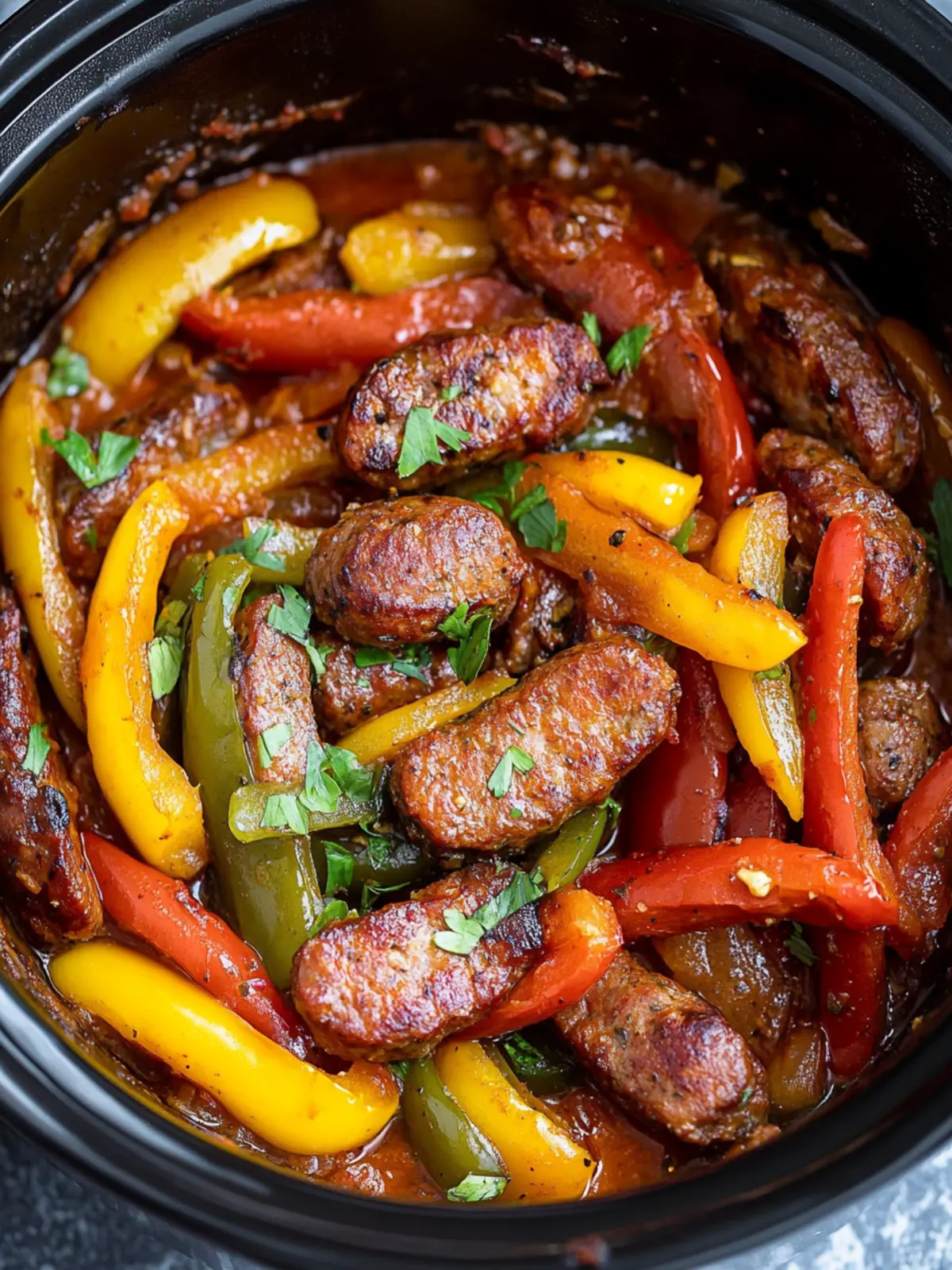Irresistible Crockpot Sausage and Peppers for Easy Dinners 3 Crockpot Sausage and Peppers