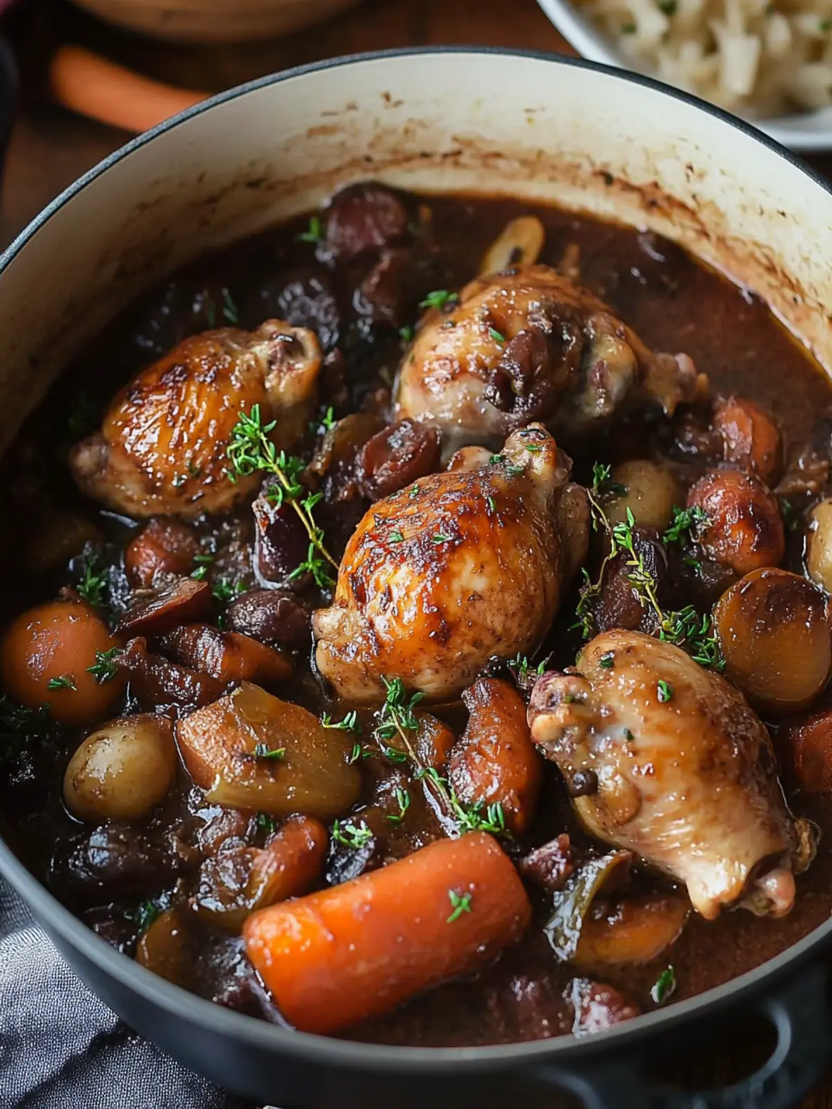 Classic Coq Au Vin: Your Cozy Dinner Solution Tonight 5 Classic Coq Au Vin (Chicken in Red Wine)