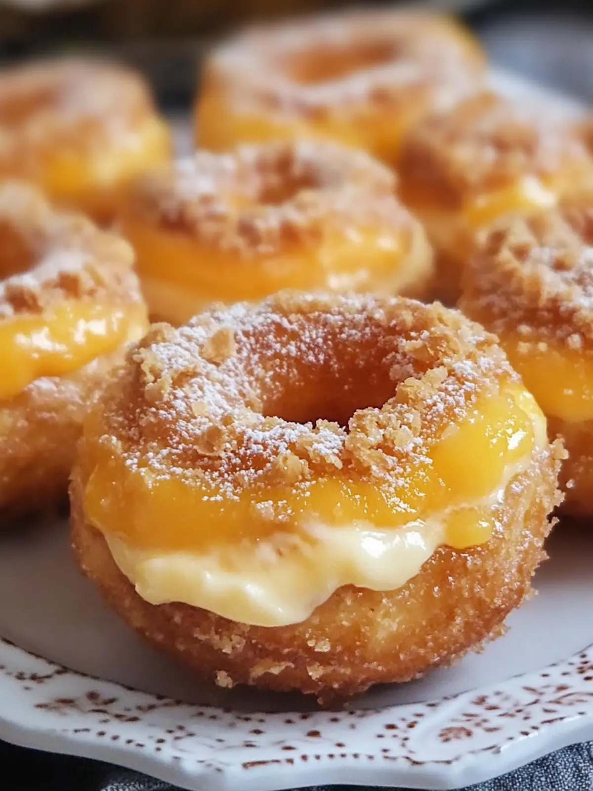 Classic Peach Cobbler Cheesecake Donuts to Delight Your Day 5 Classic Peach Cobbler Cheesecake Donuts