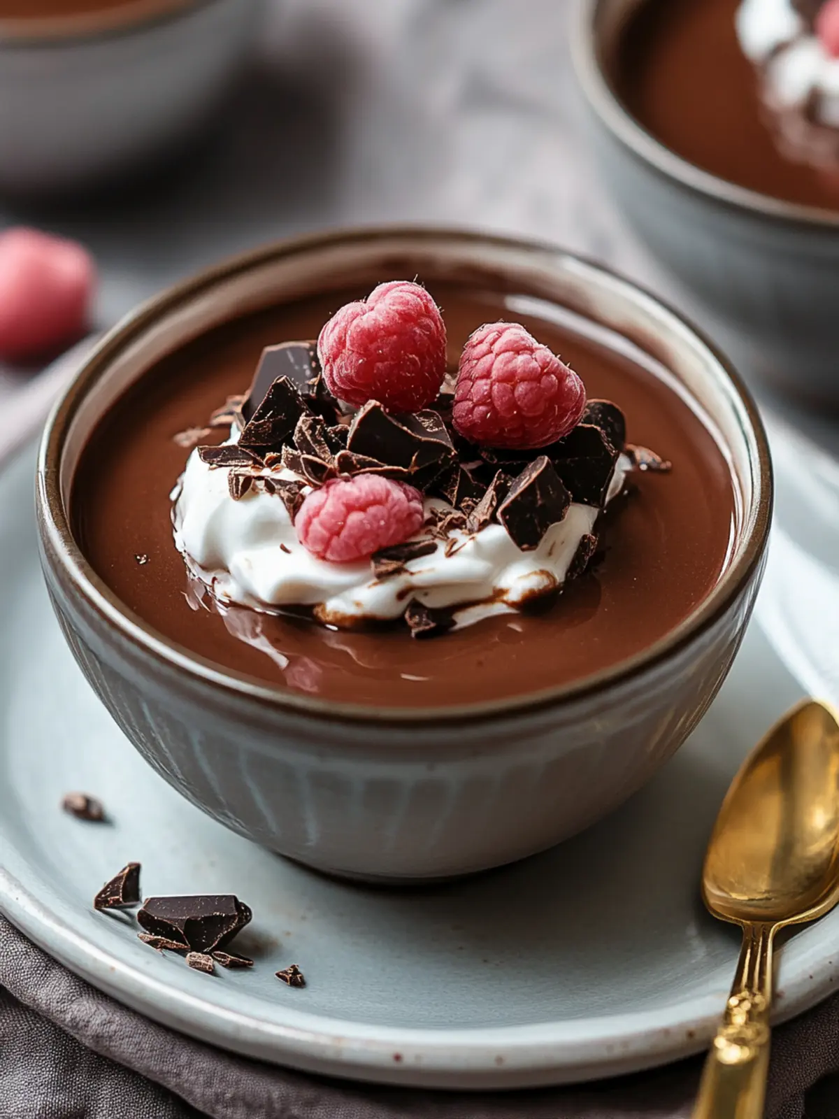 Decadent Valentine’s Day Dark Chocolate Pudding You’ll Love 2 Valentine’s Day Dark Chocolate Pudding